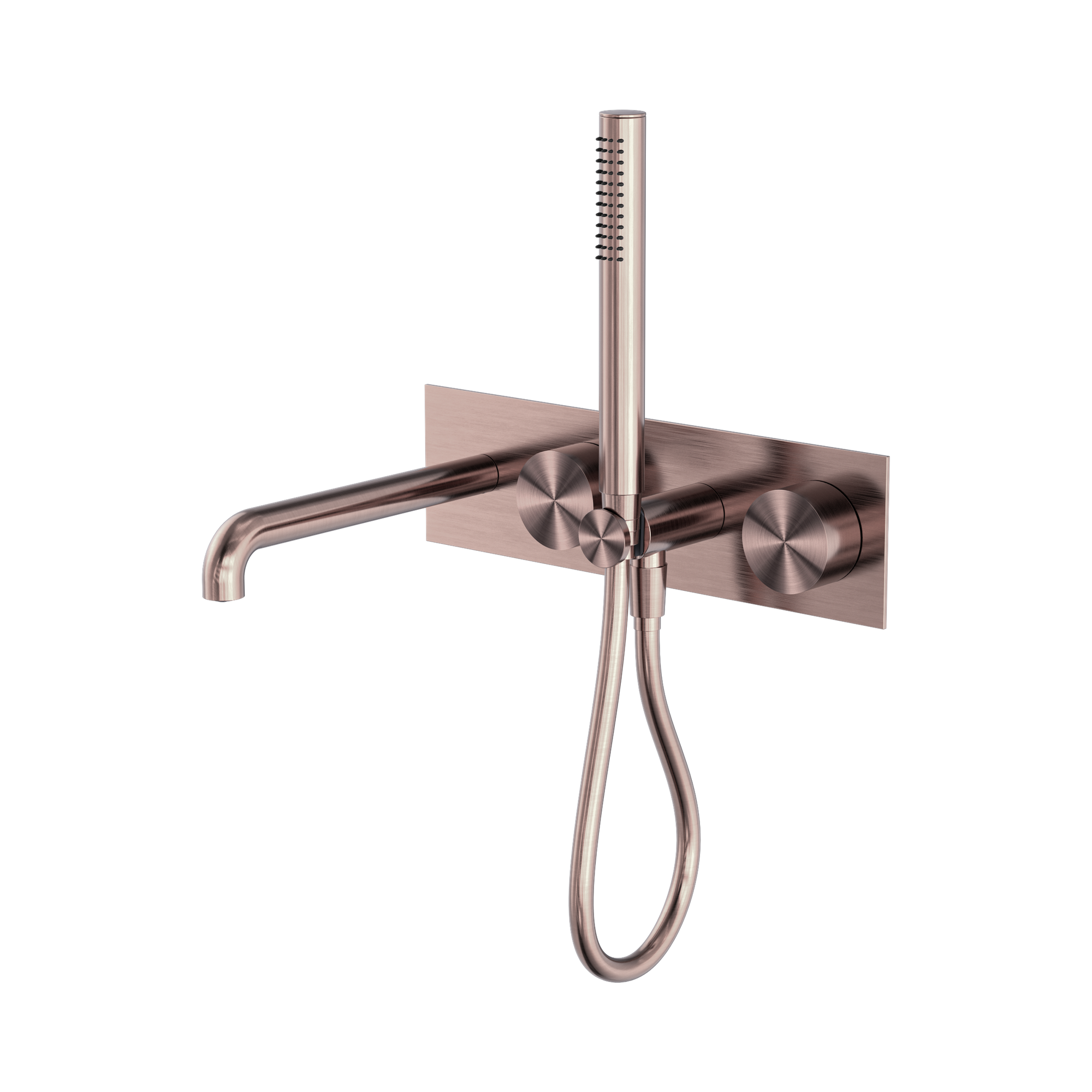 NR271903a250 BZ Kara Progressive Shower System With Spout 250mm Brushed Bronze image 1