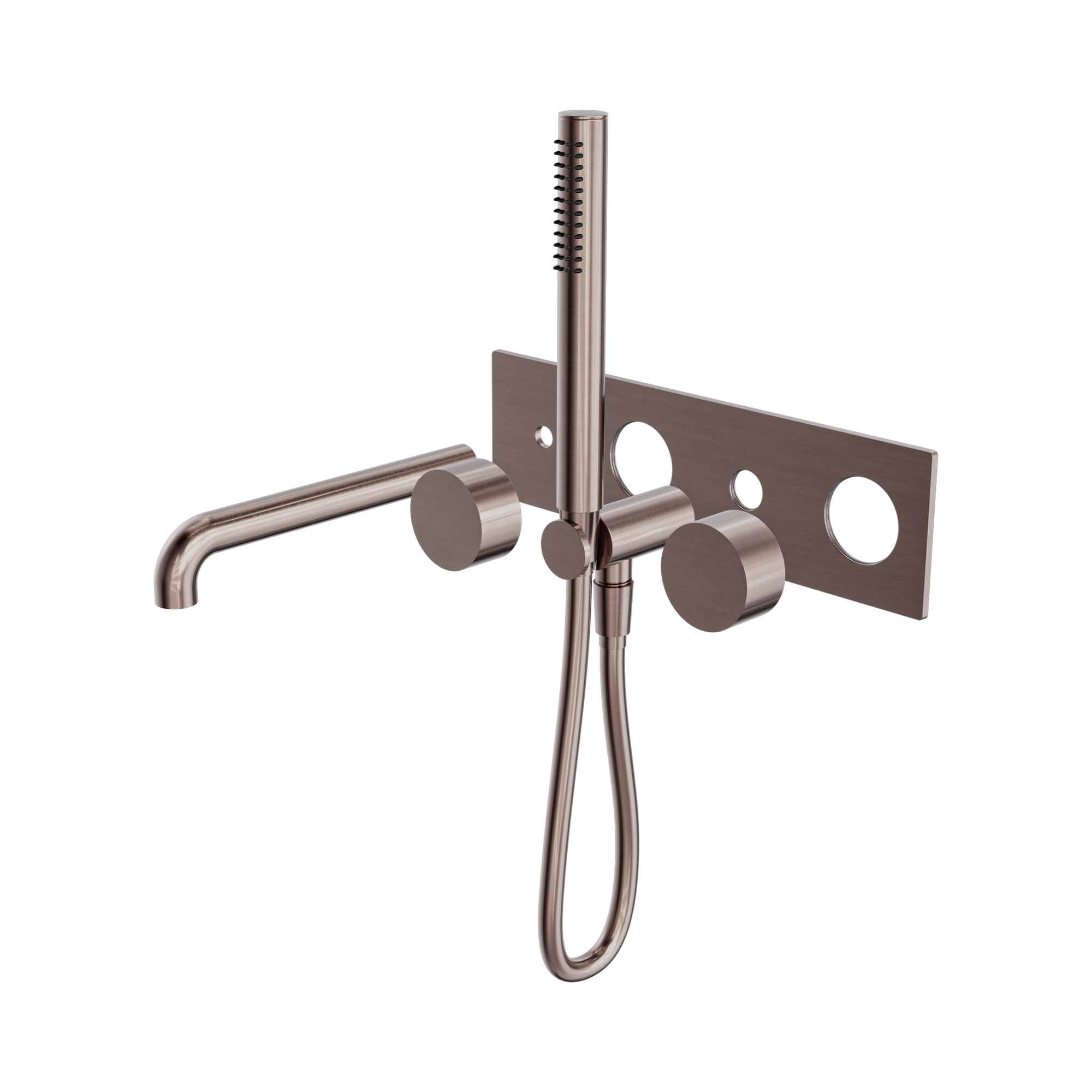 NR271903a250t BZ Kara Progressive Shower System With Spout 250mm Trim Kits Only Brushed Bronze image 1