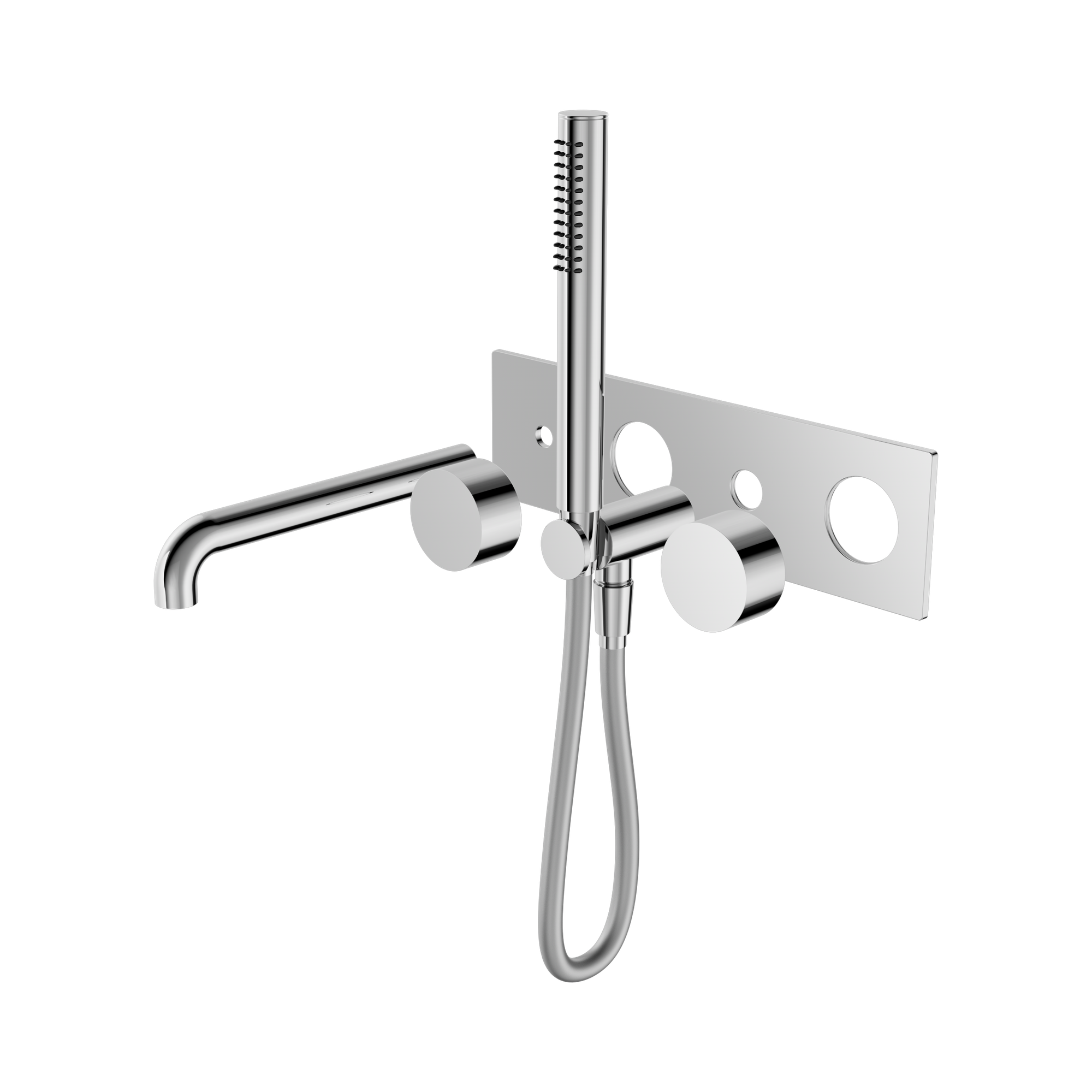 NR271903a250t CH Kara Progressive Shower System With Spout 250mm Trim Kits Only Chrome image 1