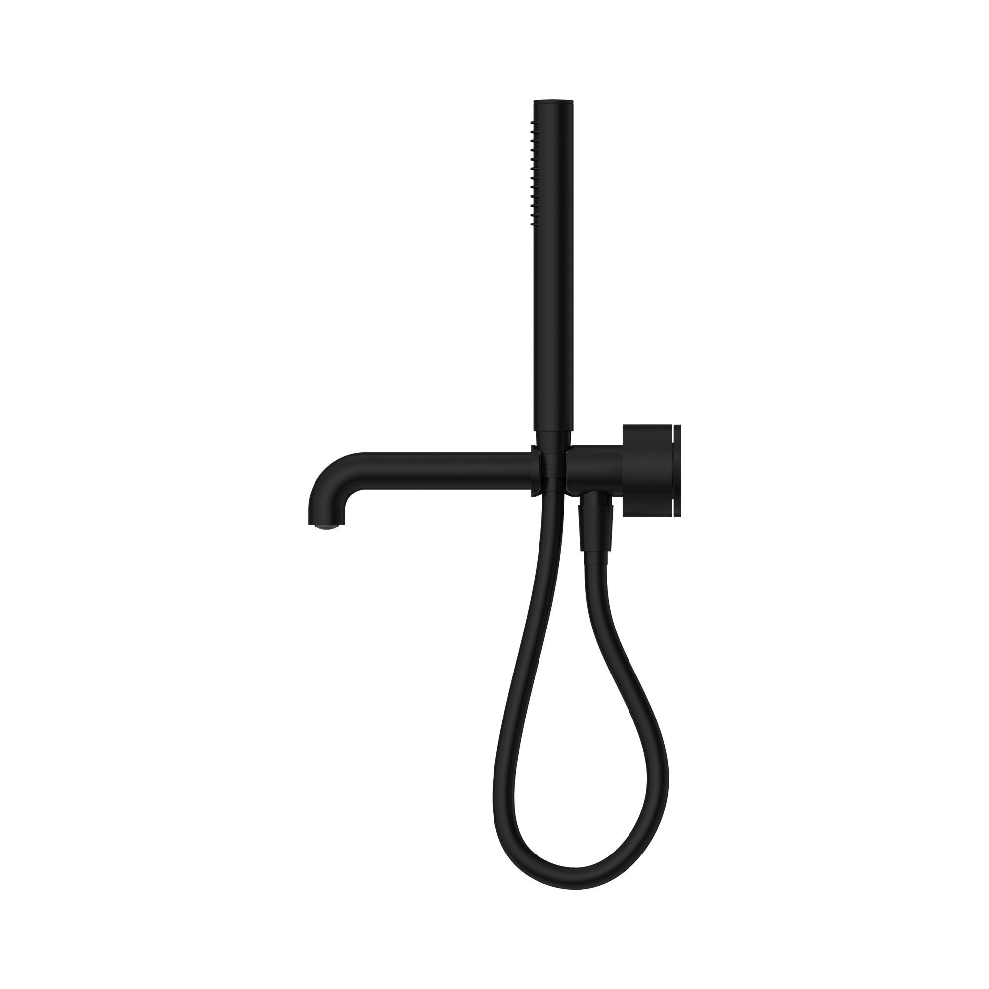 NR271903b230 MB Kara Progressive Shower System Separate Plate With Spout 230mm Matte Black image 2