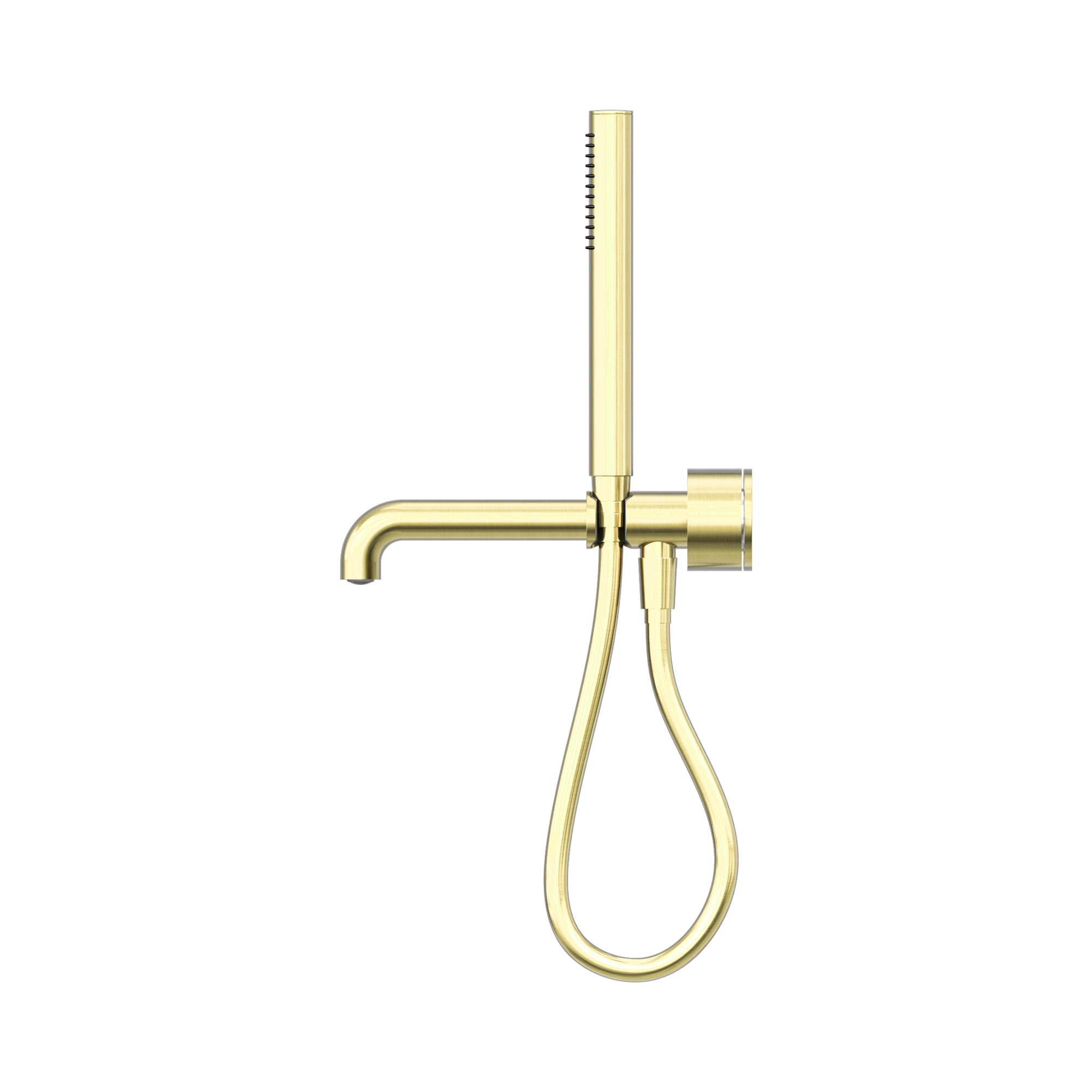 NR271903b250 BG Kara Progressive Shower System Separate Plate With Spout 250mm Brushed Gold image 2