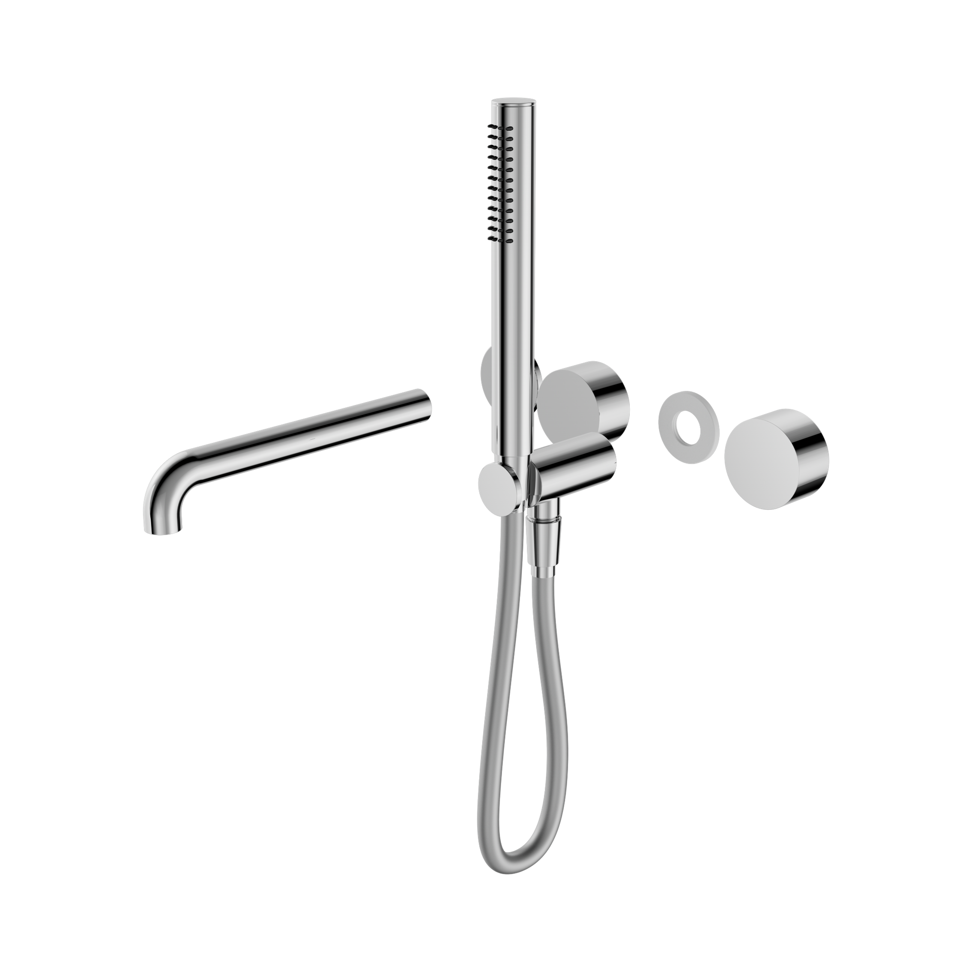 NR271903b250t CH Kara Progressive Shower System Separate Plate With Spout 250mm Trim Kits Only Chrome image 1