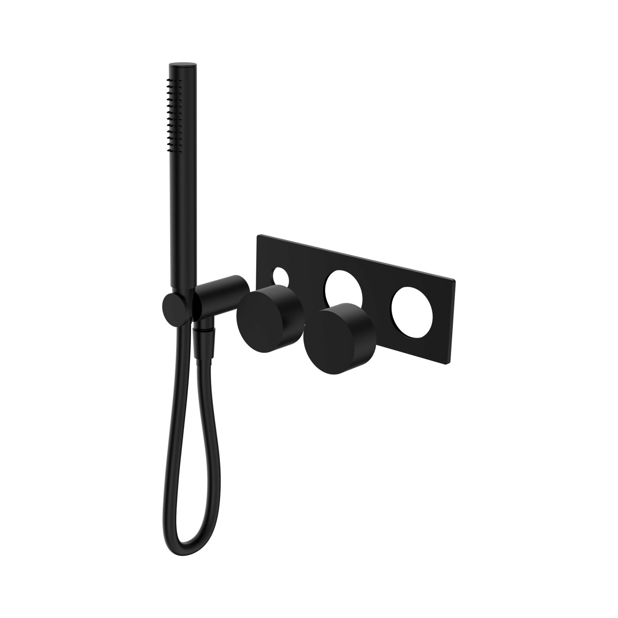 NR271903ct MB Kara Progressive Shower System Trim Kits Only Matte Black image 1
