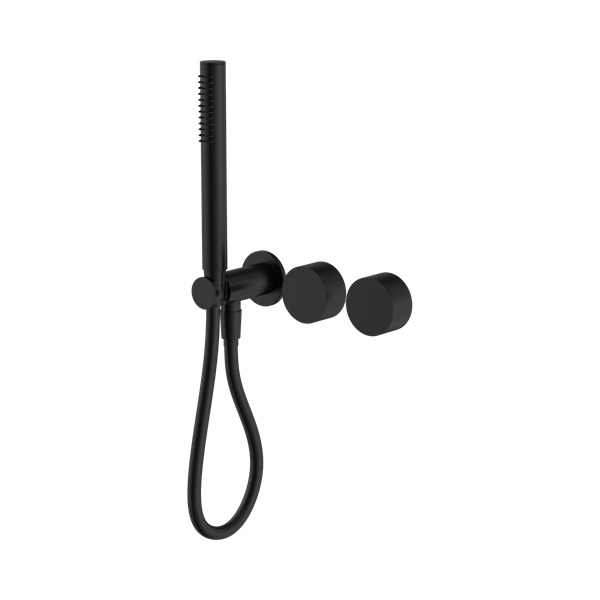 NR271903d MB Kara Progressive Shower System Separate Plate Matte Black Thumb