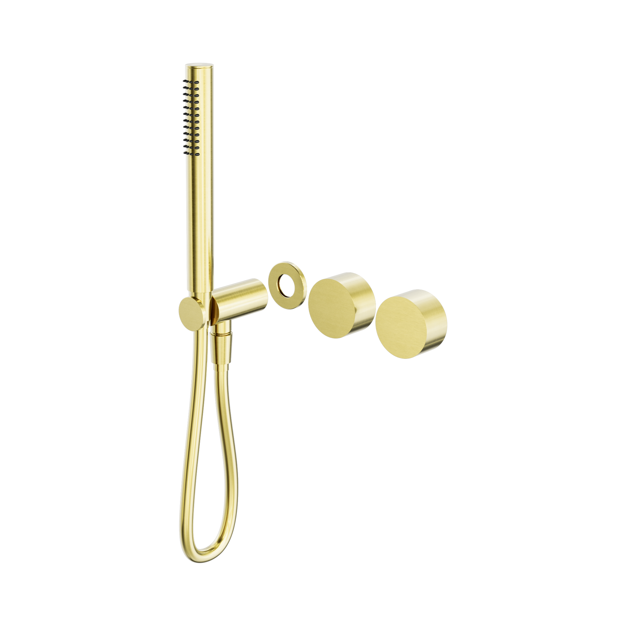 NR271903dt BG Kara Progressive Shower System Separate Plate Trim Kits Only Brushed Gold image 1