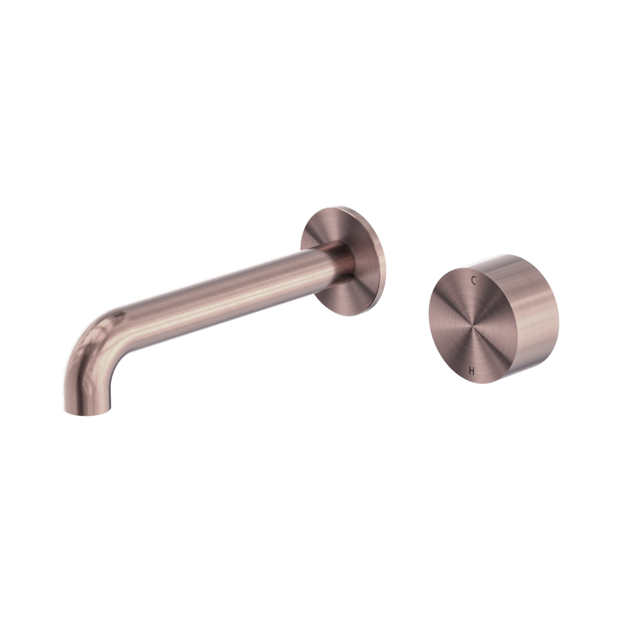 NR271907a230 BZ Kara Progressive Wall Basin Bath Set 230mm Brushed Bronze image 1