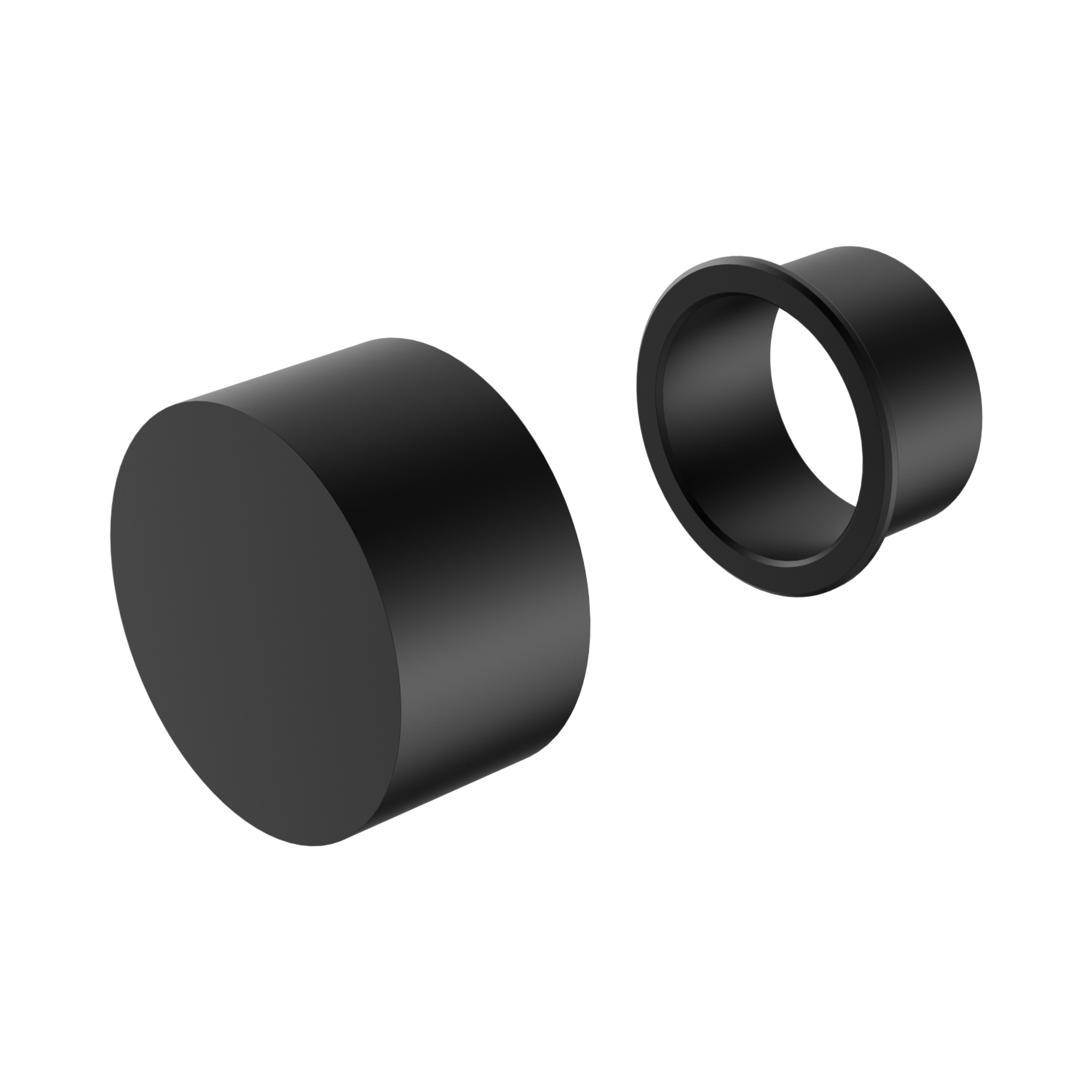 NR271909t MB Kara Progressive Shower Mixer Trim Kits Only Matte Black image 1