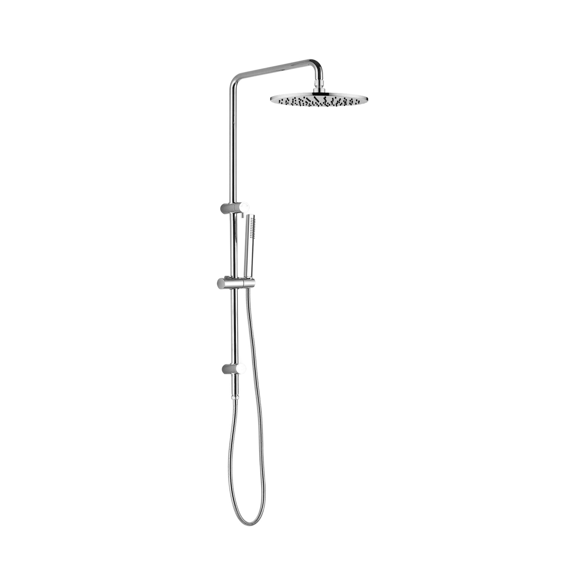 NR280705cs CH Dolce Round Twin Shower With Slim Hand Shower Chrome image 1