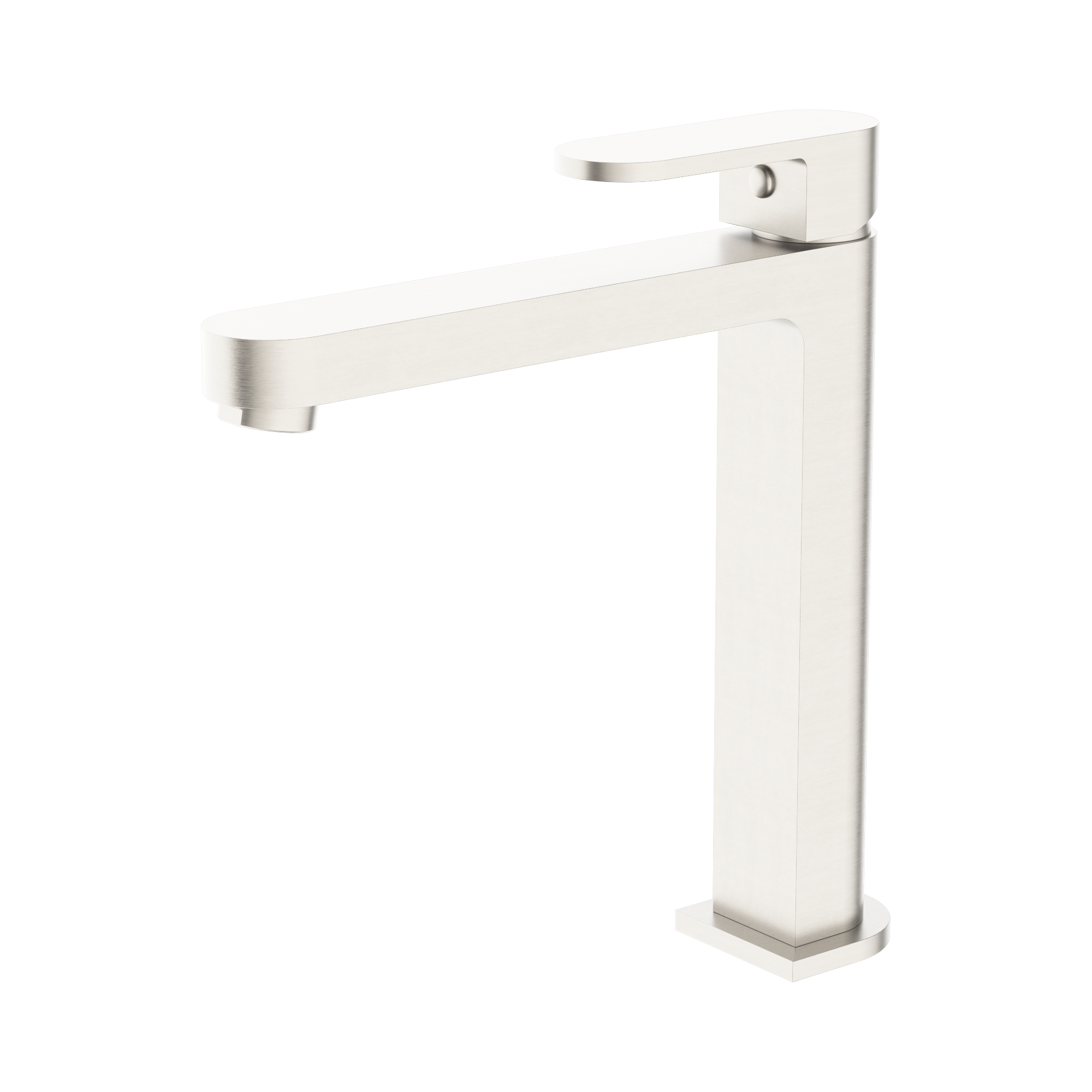 NR301301a BN Ecco Tall Basin Mixer Brushed Nickel image 1