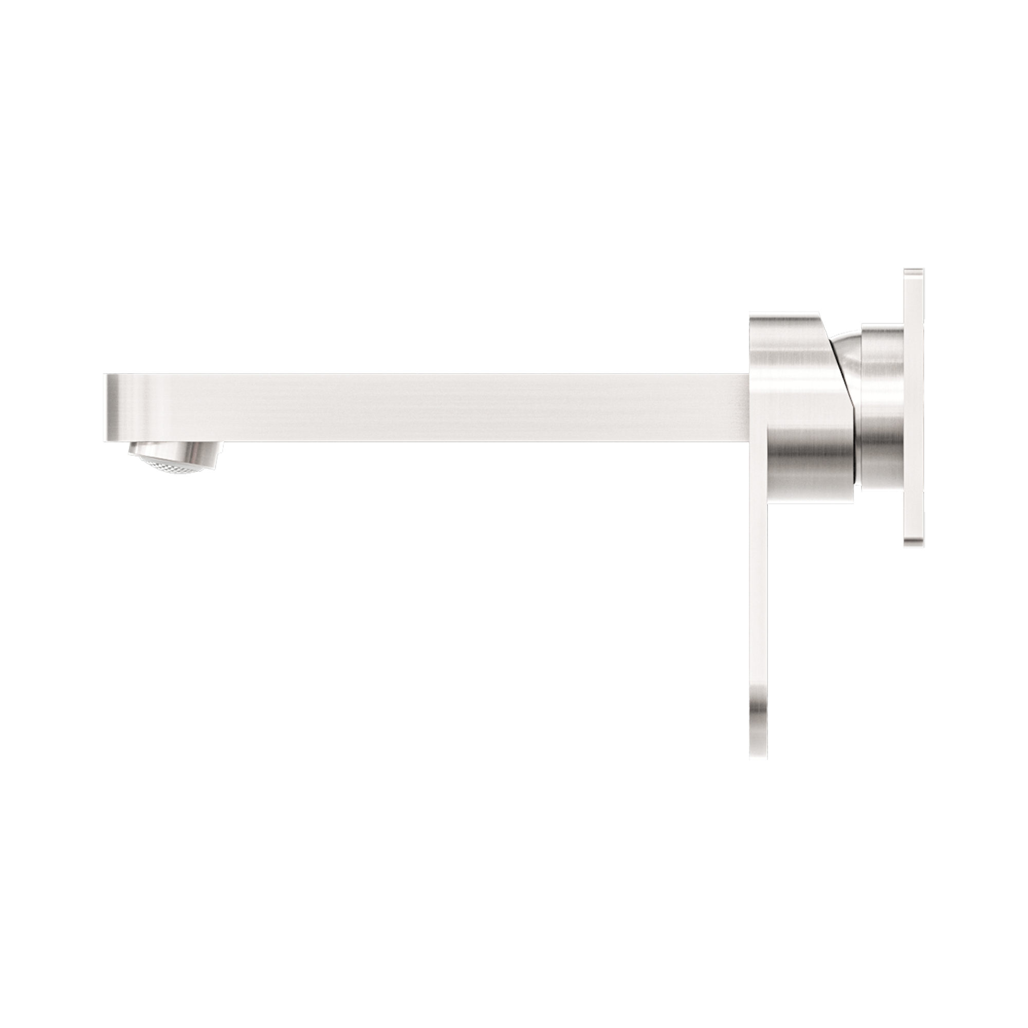 NR301307a BN Ecco Wall Basin Mixer Brushed Nickel image 3