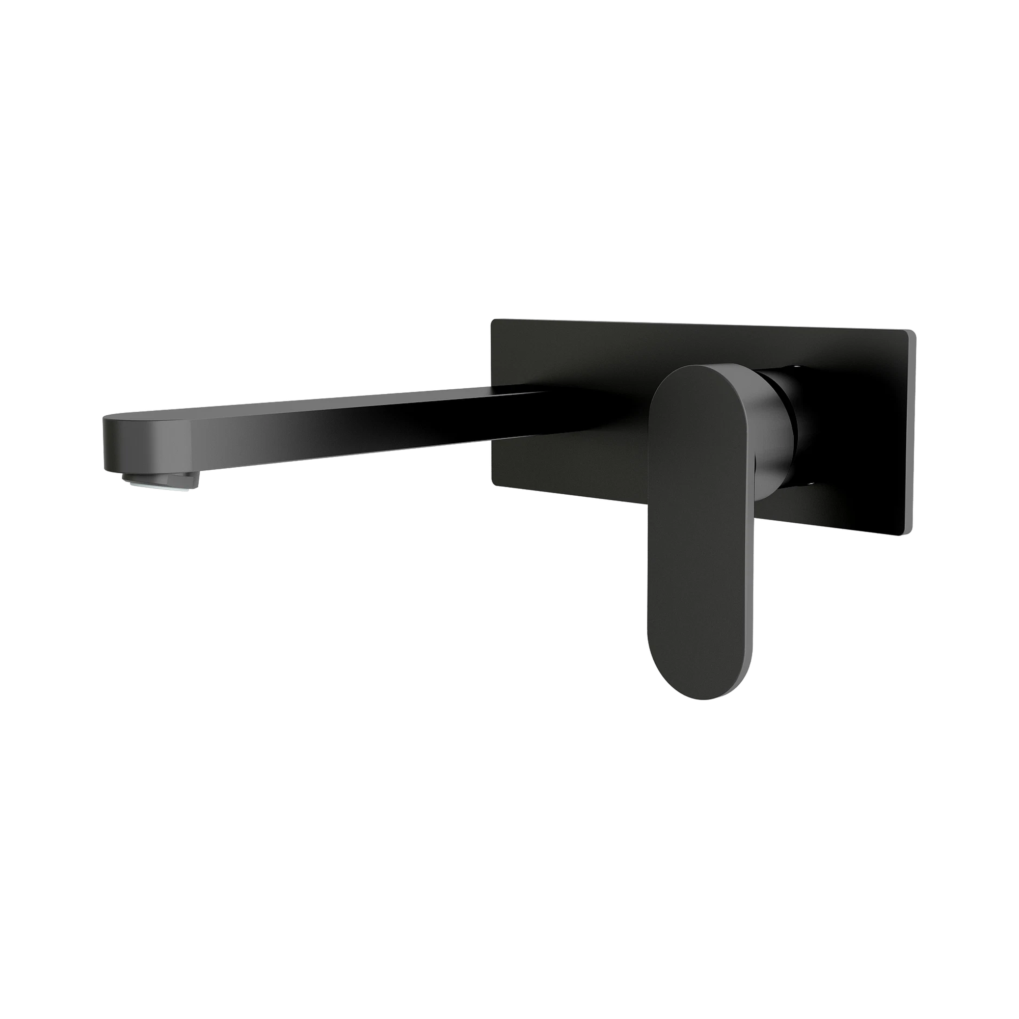NR301307a MB Ecco Wall Basin Mixer Matte Black image 1