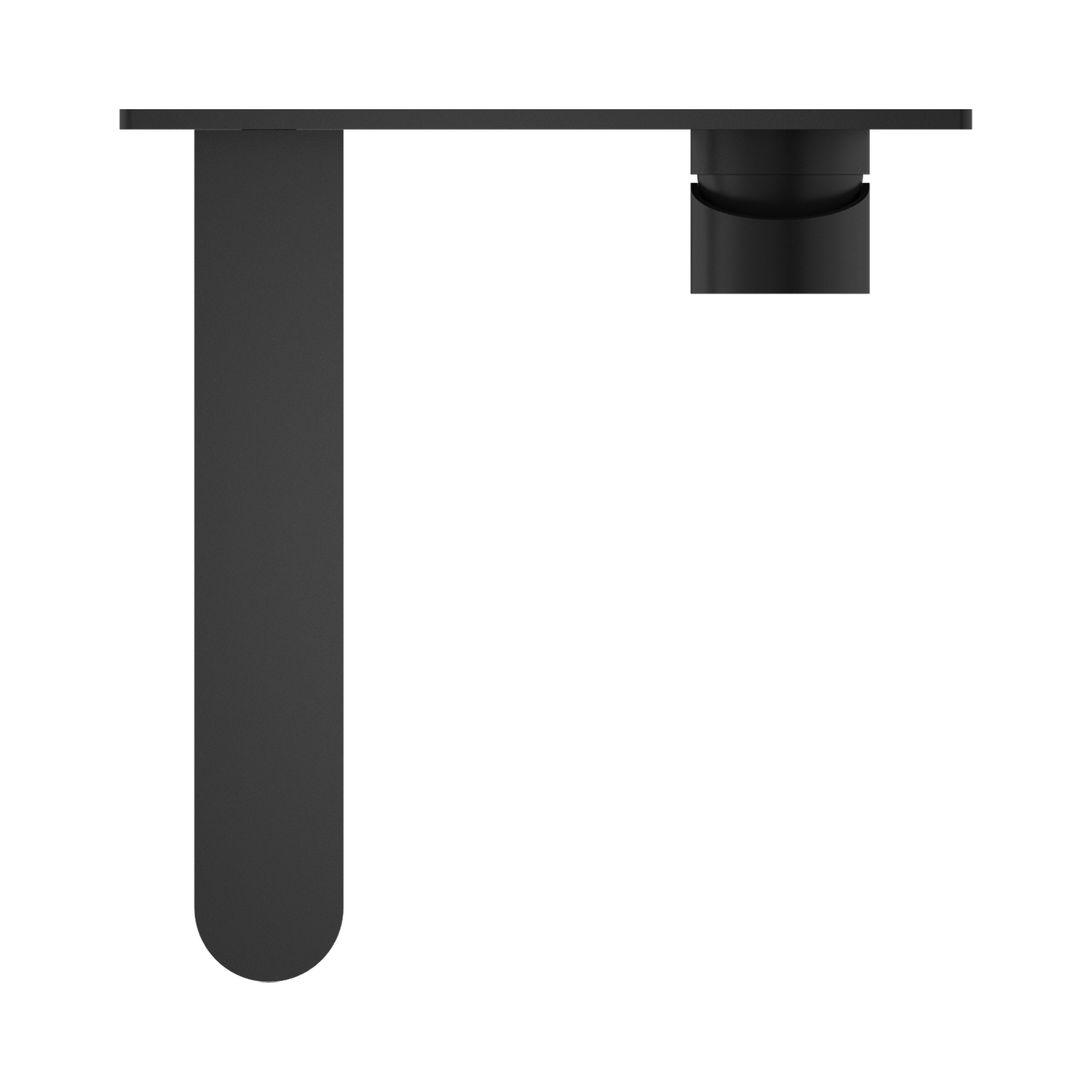 NR301307a MB Ecco Wall Basin Mixer Matte Black image 4
