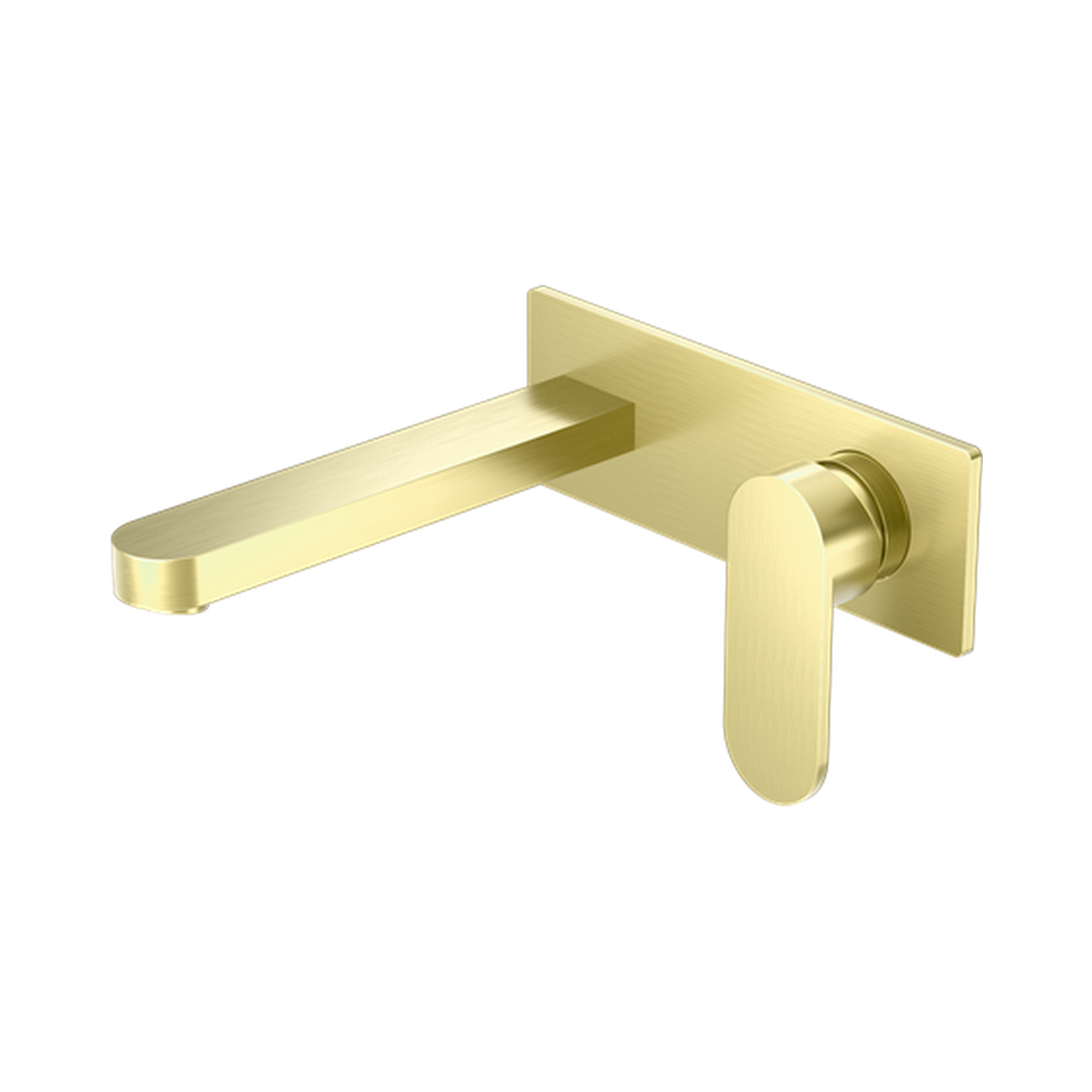 NR301310a BG Ecco Wall Basin Bath Mixer Brushed Gold image 1