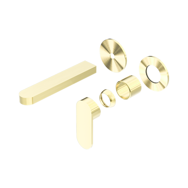 NR301310b TBG Ecco Wall Basin Bath Mixer Separate Back Plate Trim Kits Only Brushed Gold Thumb