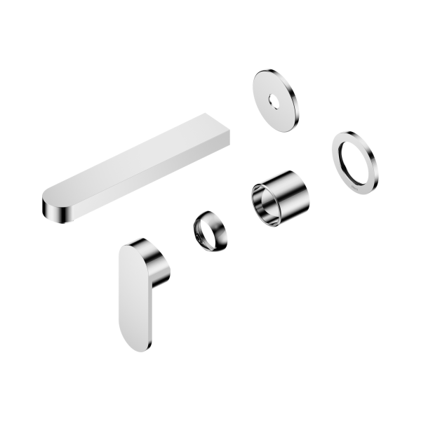 NR301310ct CH Ecco Wall Basin Bath Mixer Separate Back Plate 60mm Trim Kits Only Chrome Thumb