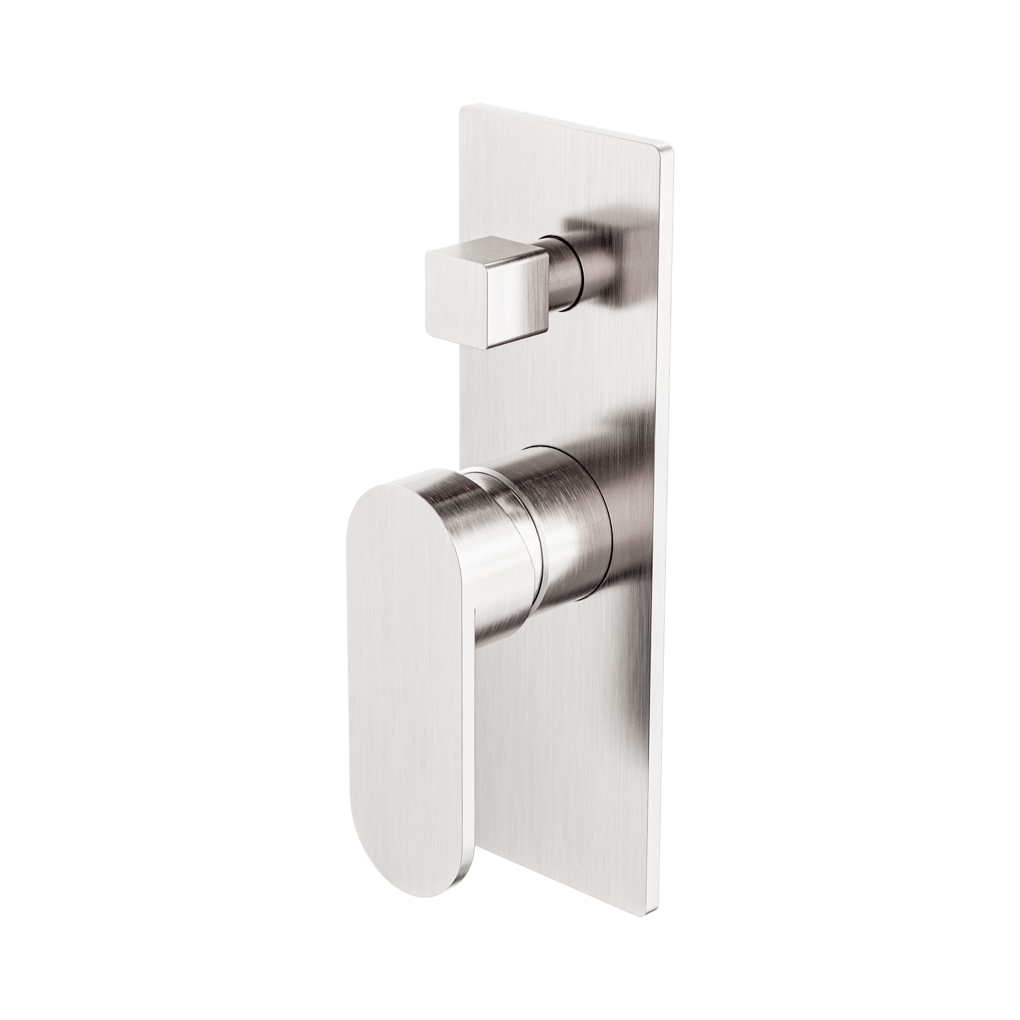 NR301311 ABN Ecco Shower Mixer With Divertor Brushed Nickel image 1