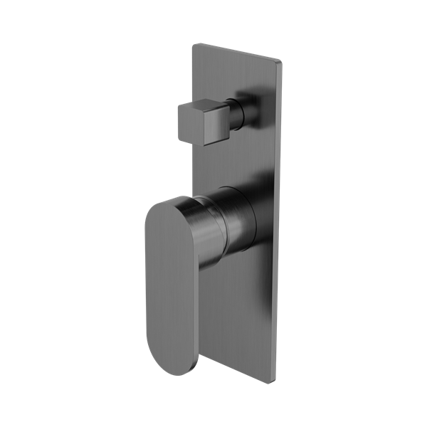 NR301311 AGM Ecco Shower Mixer With Divertor Gun Metal Thumb
