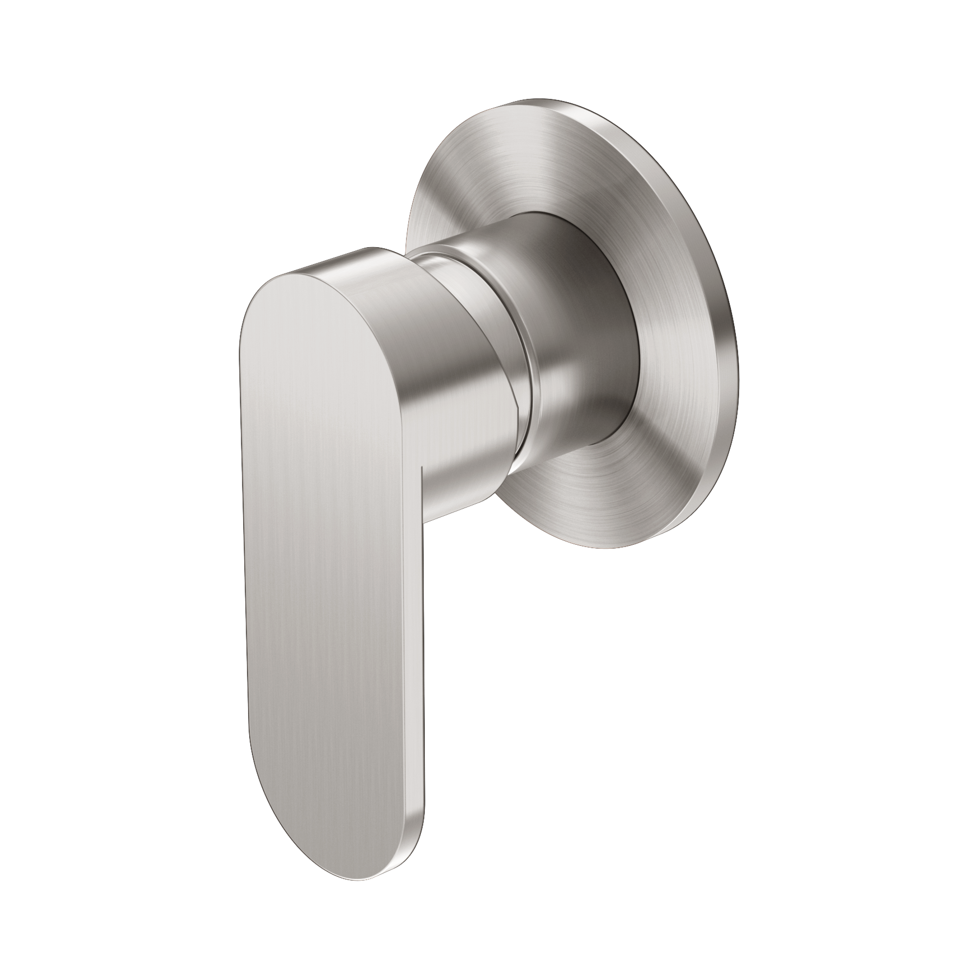 NR301311 DBN Ecco Shower Mixer 80mm Round Plate Brushed Nickel image 1