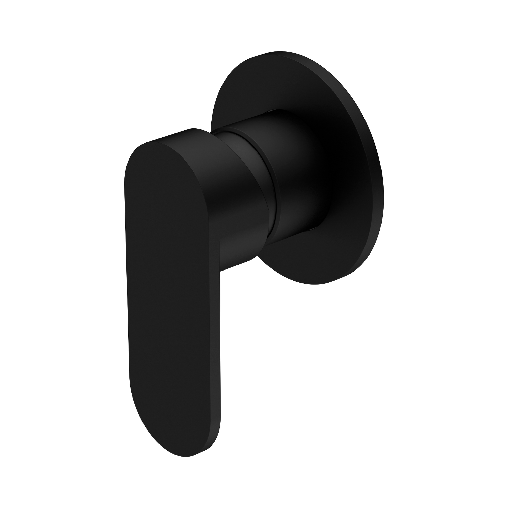 NR301311 DMB Ecco Shower Mixer 80mm Round Plate Matte Black image 1