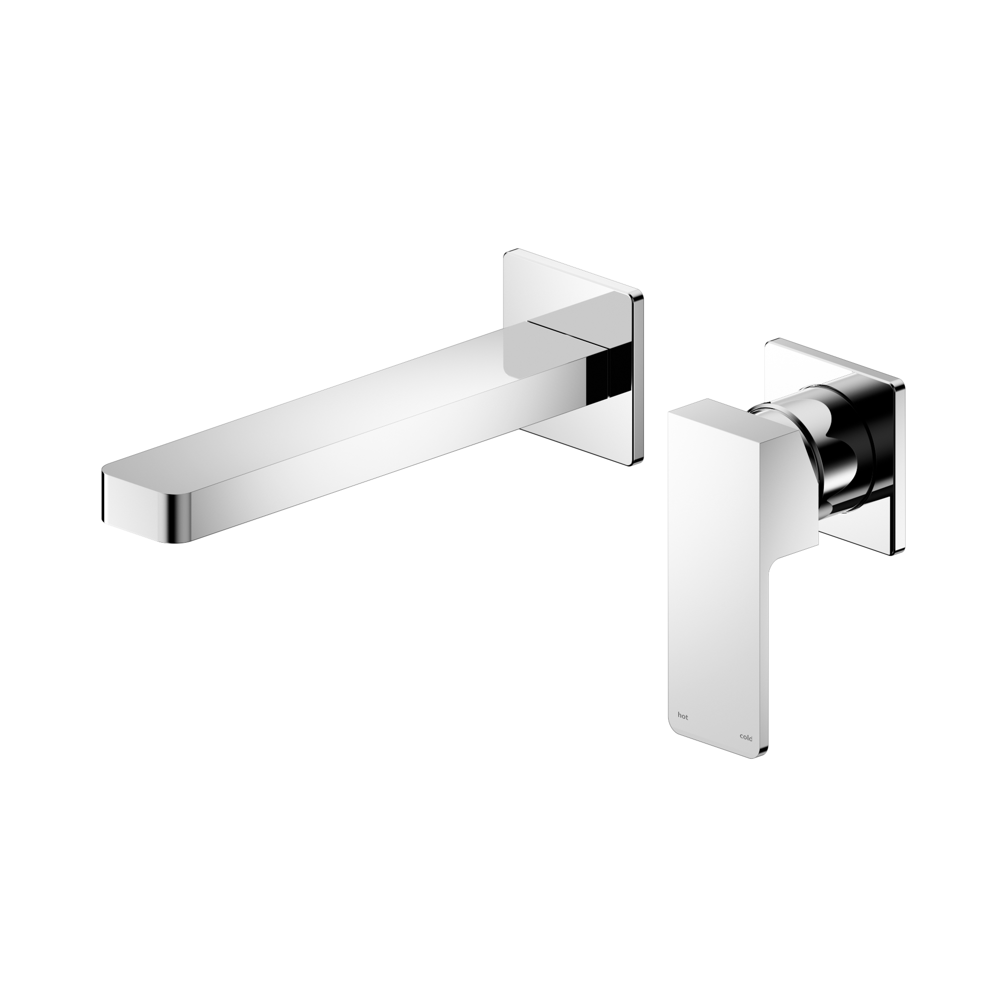 NR301510b CH Celia Wall Basin Bath Mixer Separate Back Plate Chrome image 1