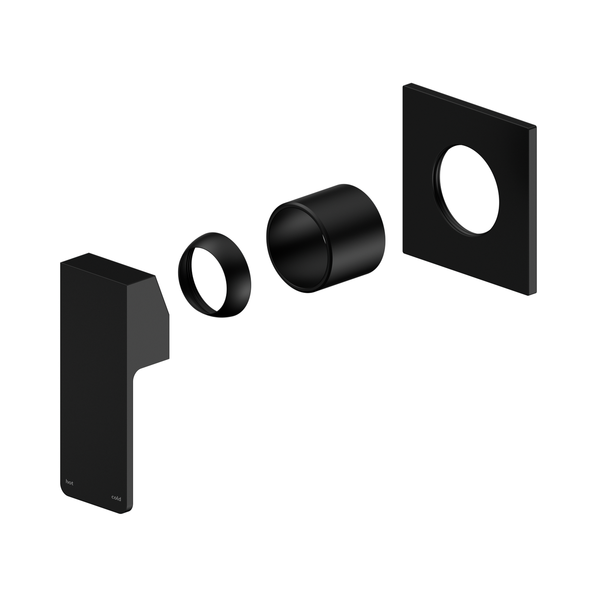 NR301511t MB Celia Shower Mixer Trim Kits Only Matte Black image 1