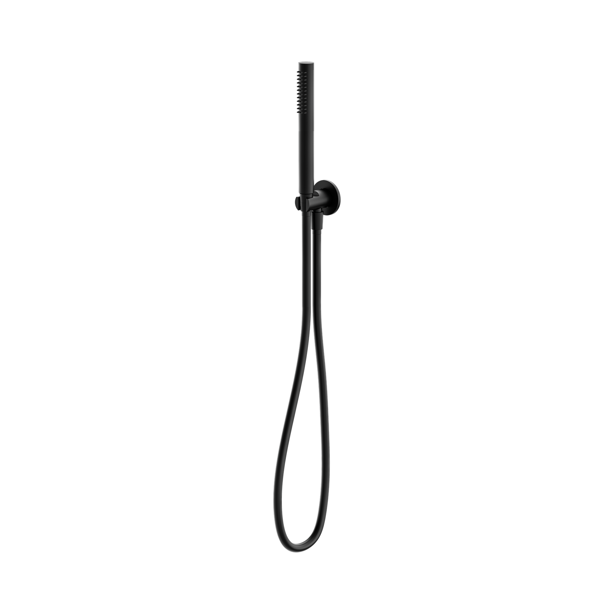 NR307 MB Slim Shower On Bracket Matte Black image 1