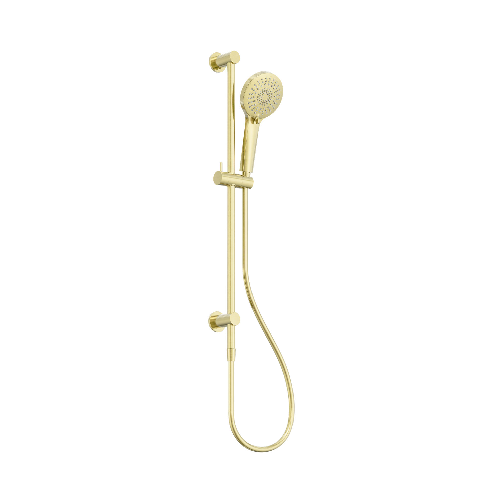 NR314a BG 3 Function Shower Rail Brushed Gold image 1