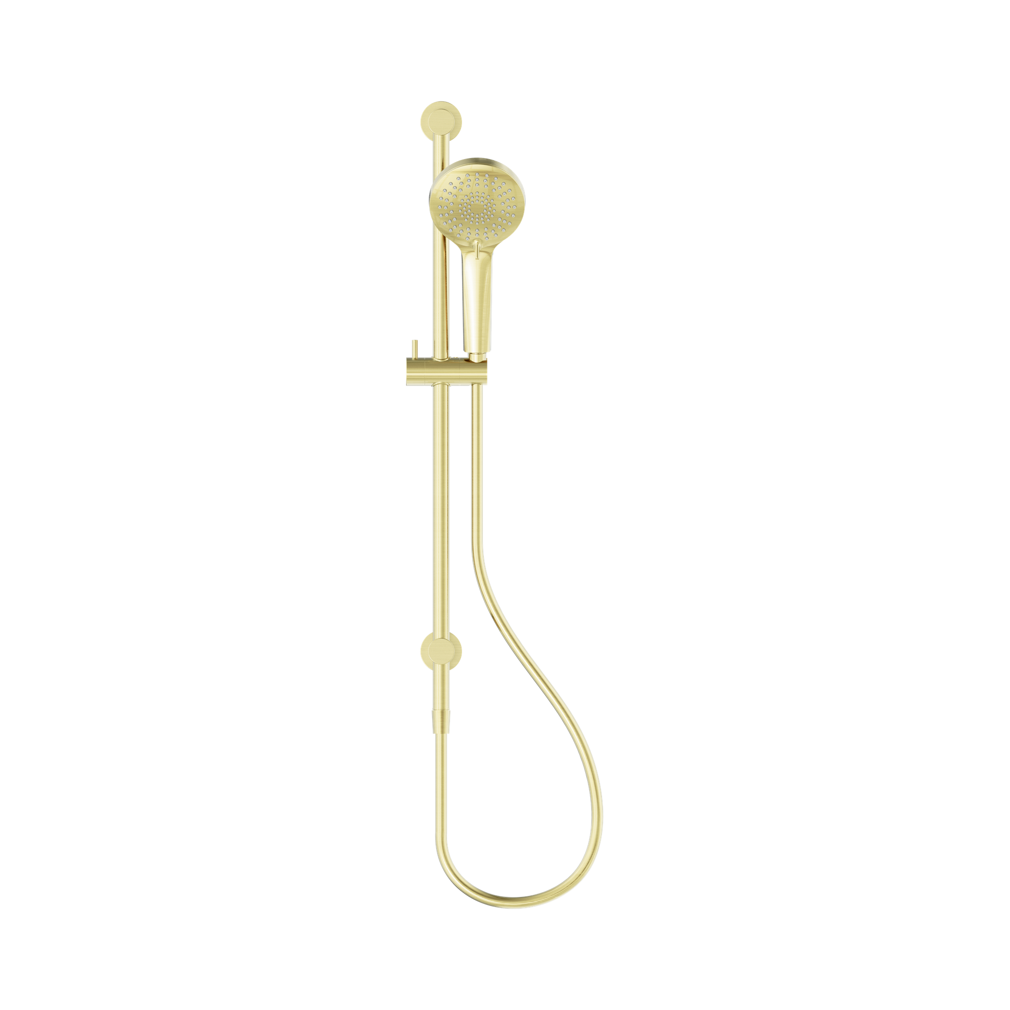 NR314a BG 3 Function Shower Rail Brushed Gold image 2