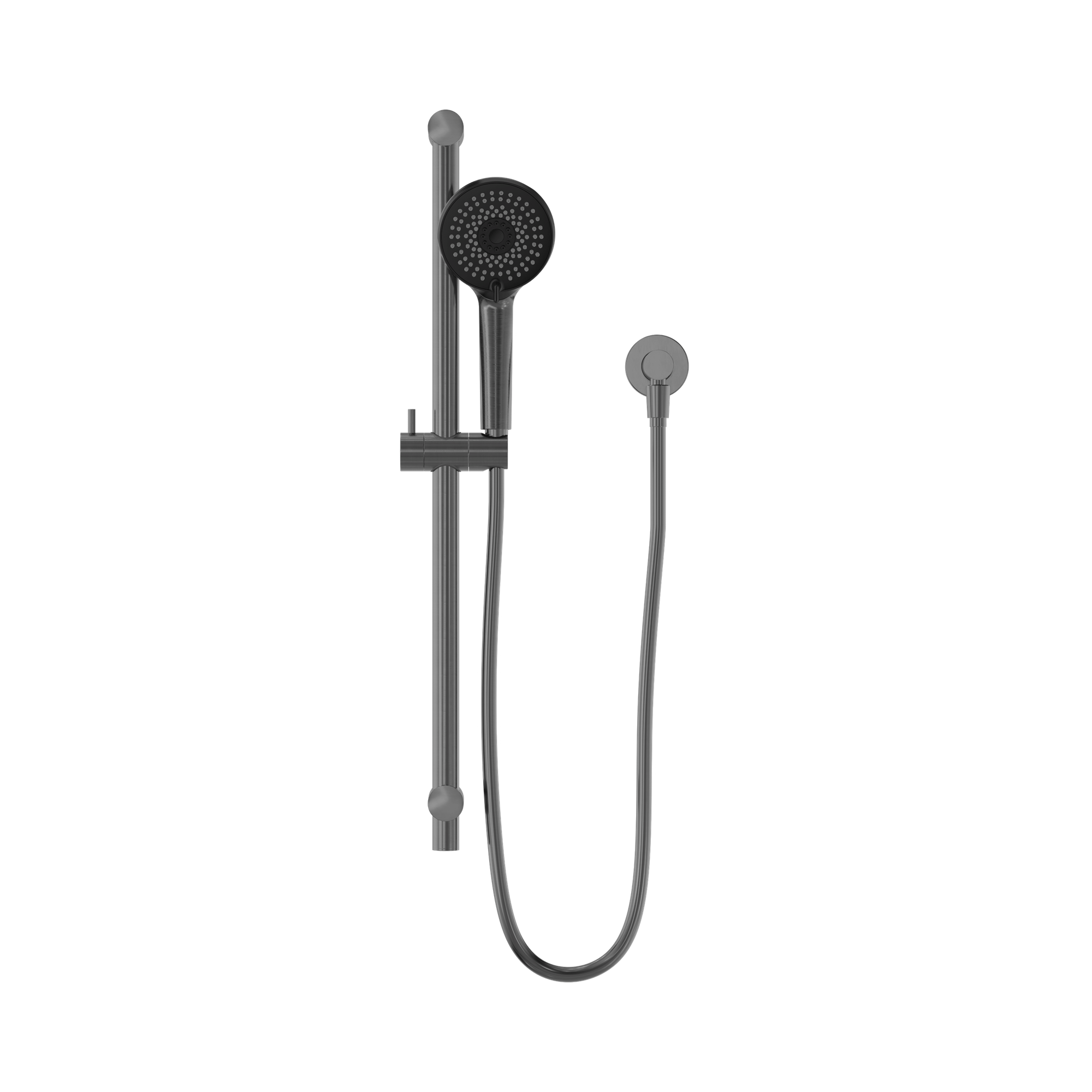 NR318 GM Round Metal Project Rail Shower Gun Metal image 2