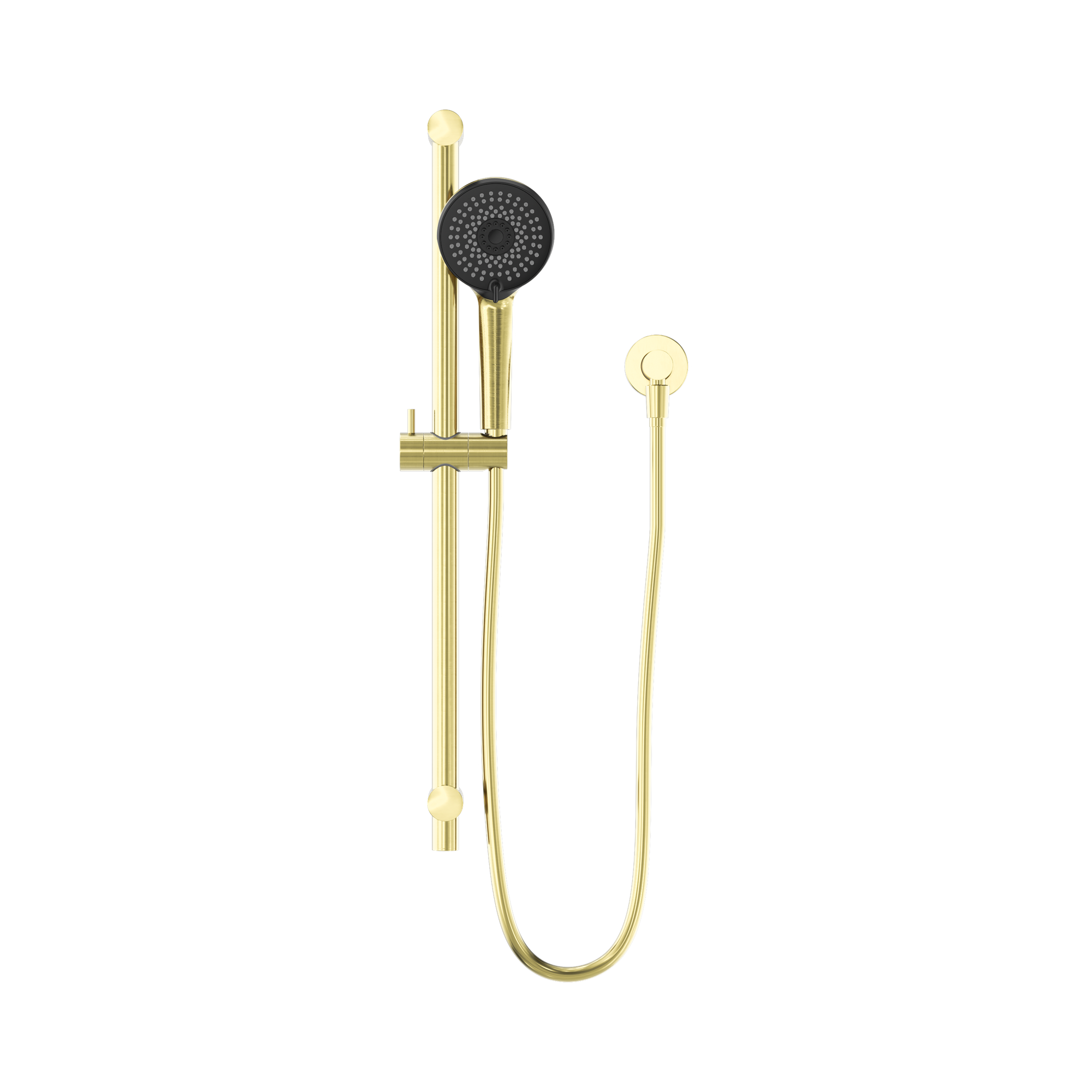 NR319 BG Round Metal Project Shower Rail 4 Star Rating Brushed Gold image 2