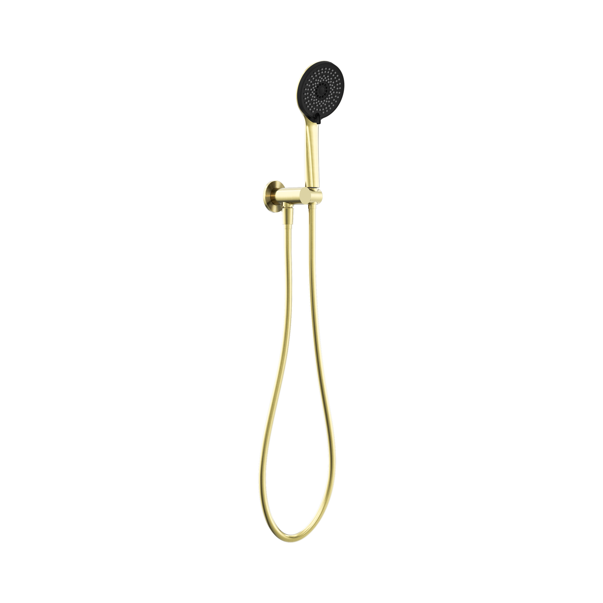 NR320 BG Project Round Shower On Bracket 4 Star Rating Brushed Gold image 1
