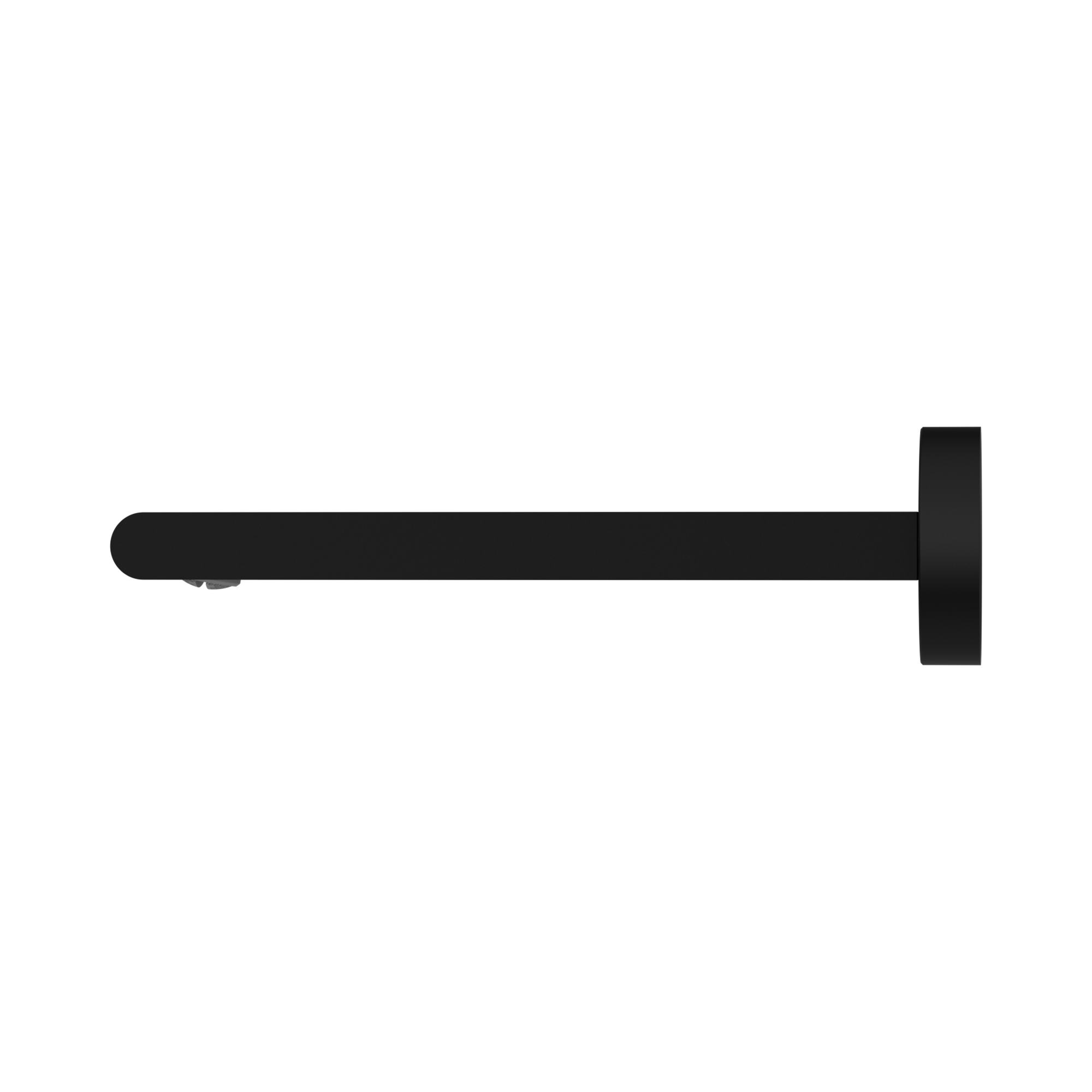 NR321503 MB Bianca Fixed Bath Spout Only 200mm Matte Black image 3