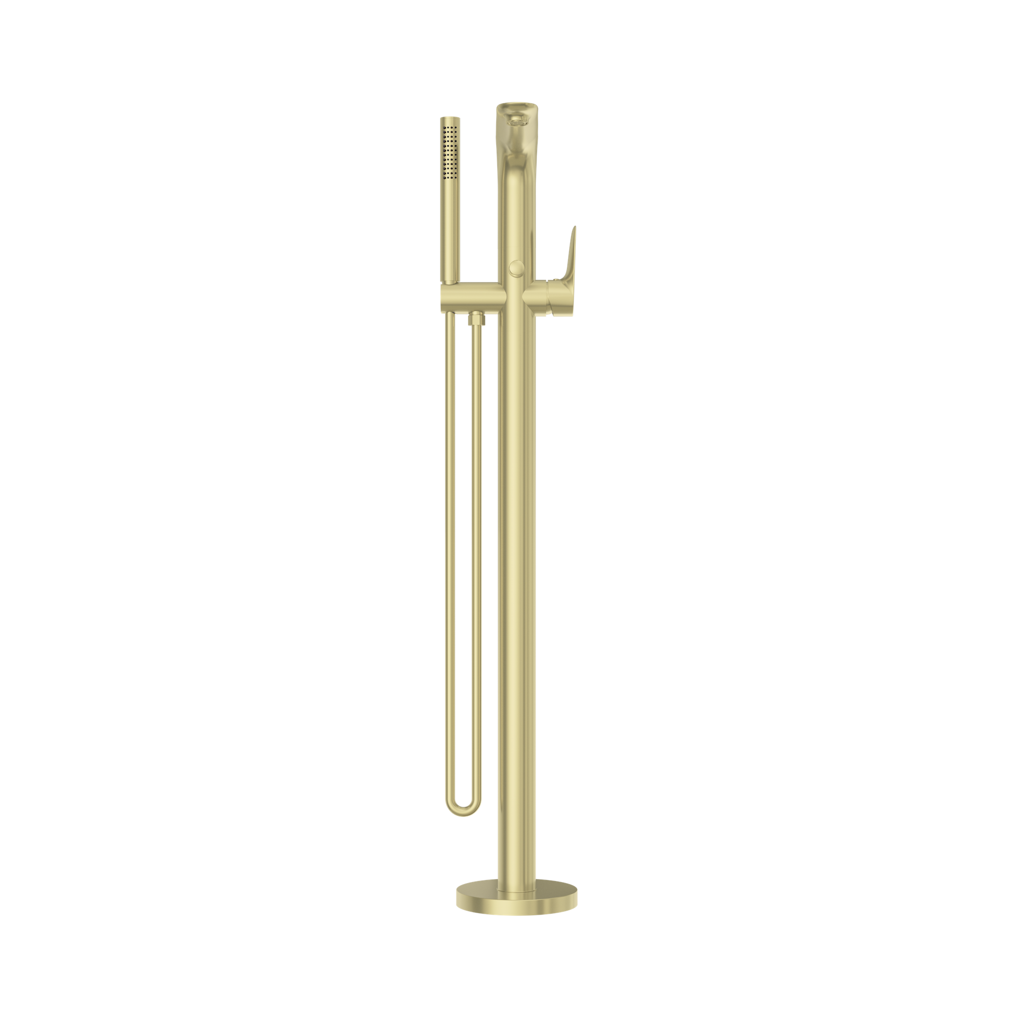 NR321503a BG Bianca Freestanding Bath Mixer With Hand Shower Brushed Gold image 3