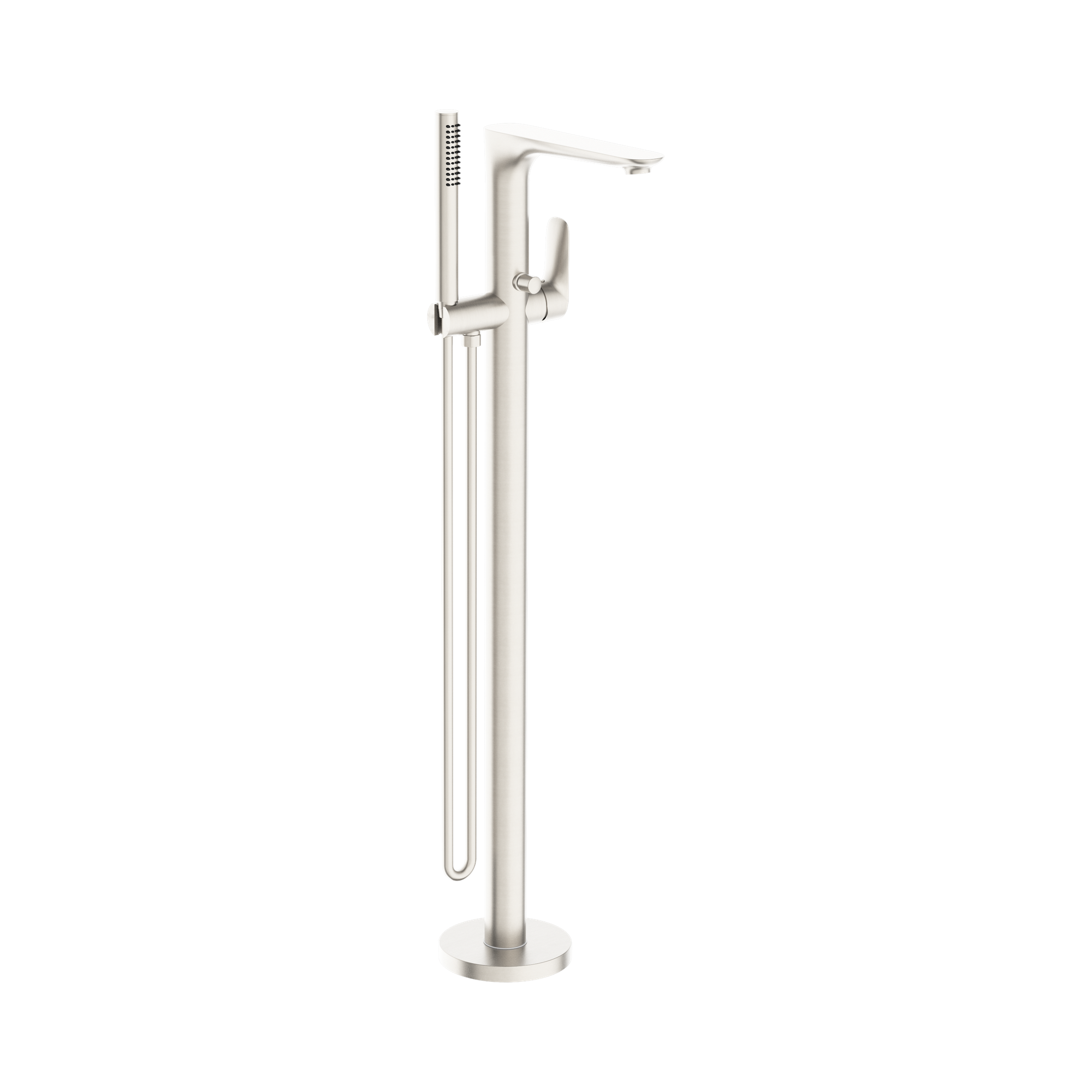 NR321503a BN Bianca Freestanding Bath Mixer With Hand Shower Brushed Nickel image 1