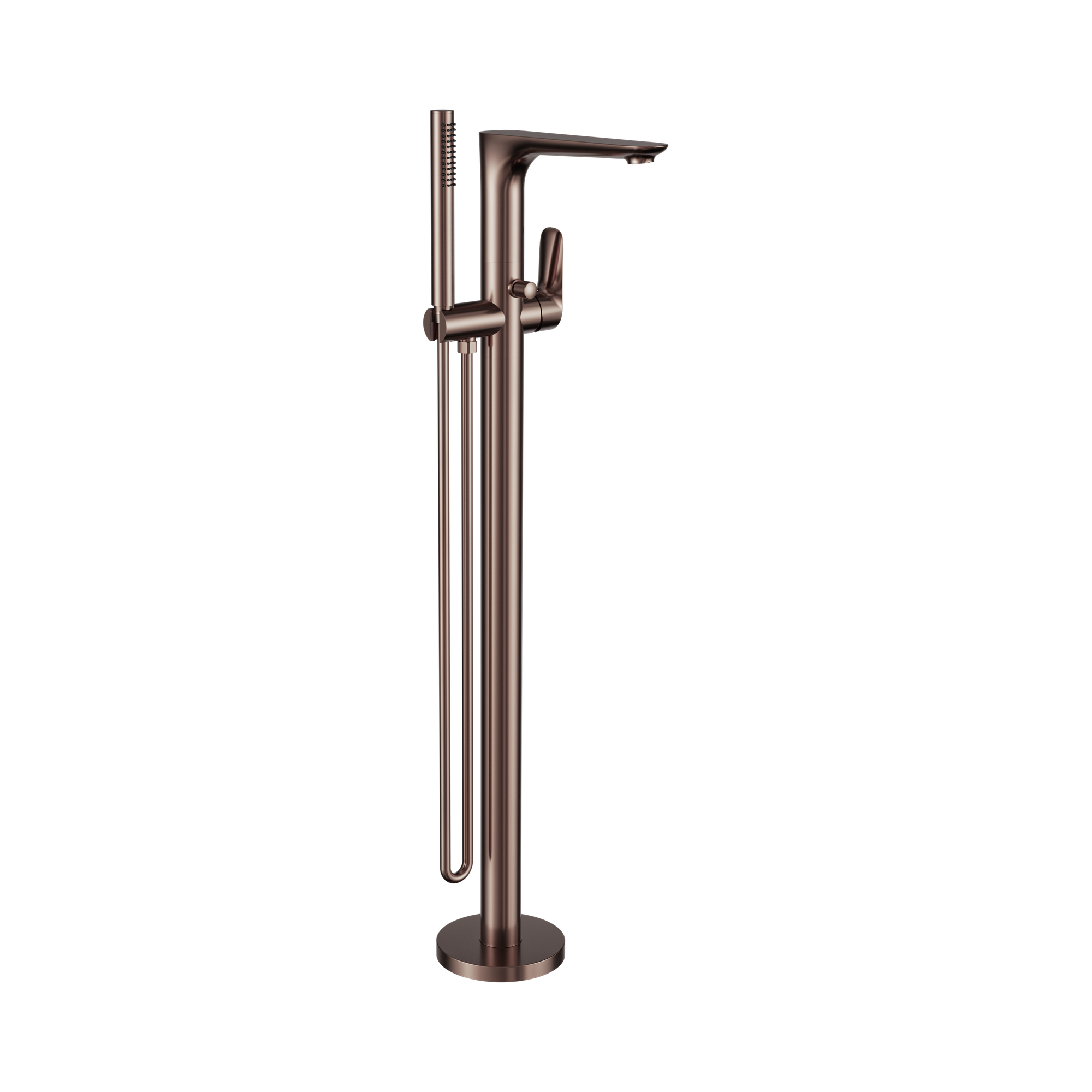 NR321503a BZ Bianca Freestanding Bath Mixer With Hand Shower Brushed Bronze image 1