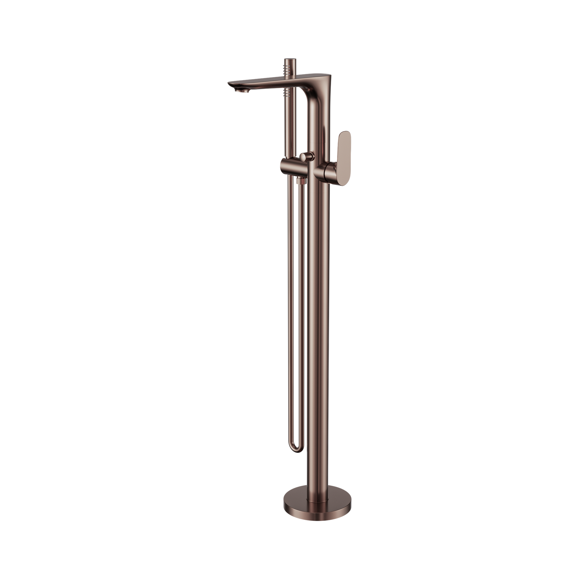 NR321503a BZ Bianca Freestanding Bath Mixer With Hand Shower Brushed Bronze image 4
