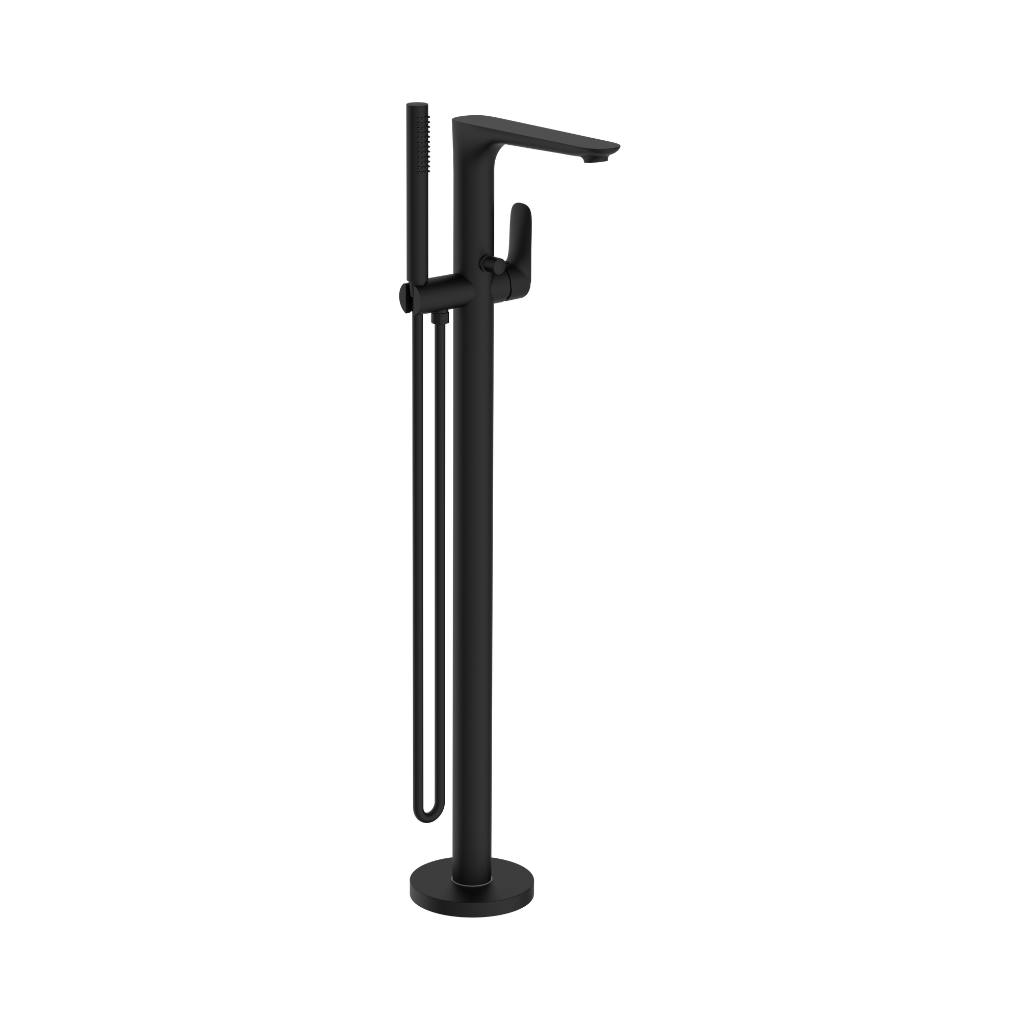NR321503a MB Bianca Freestanding Bath Mixer With Hand Shower Matte Black image 1