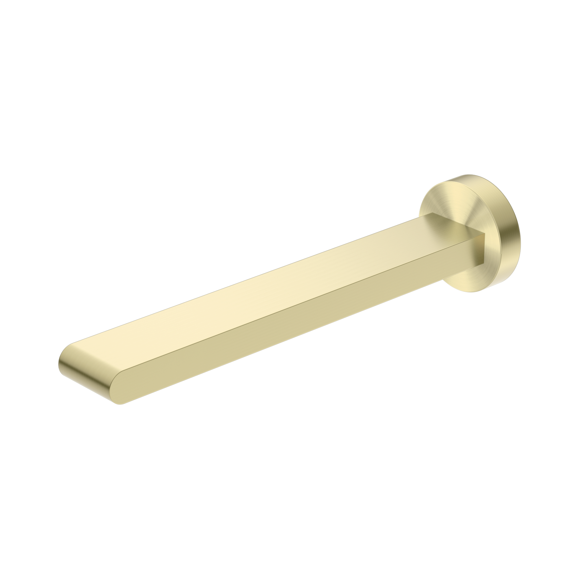 NR321503b BG Bianca Fixed Bath Spout Only 240mm Brushed Gold image 1