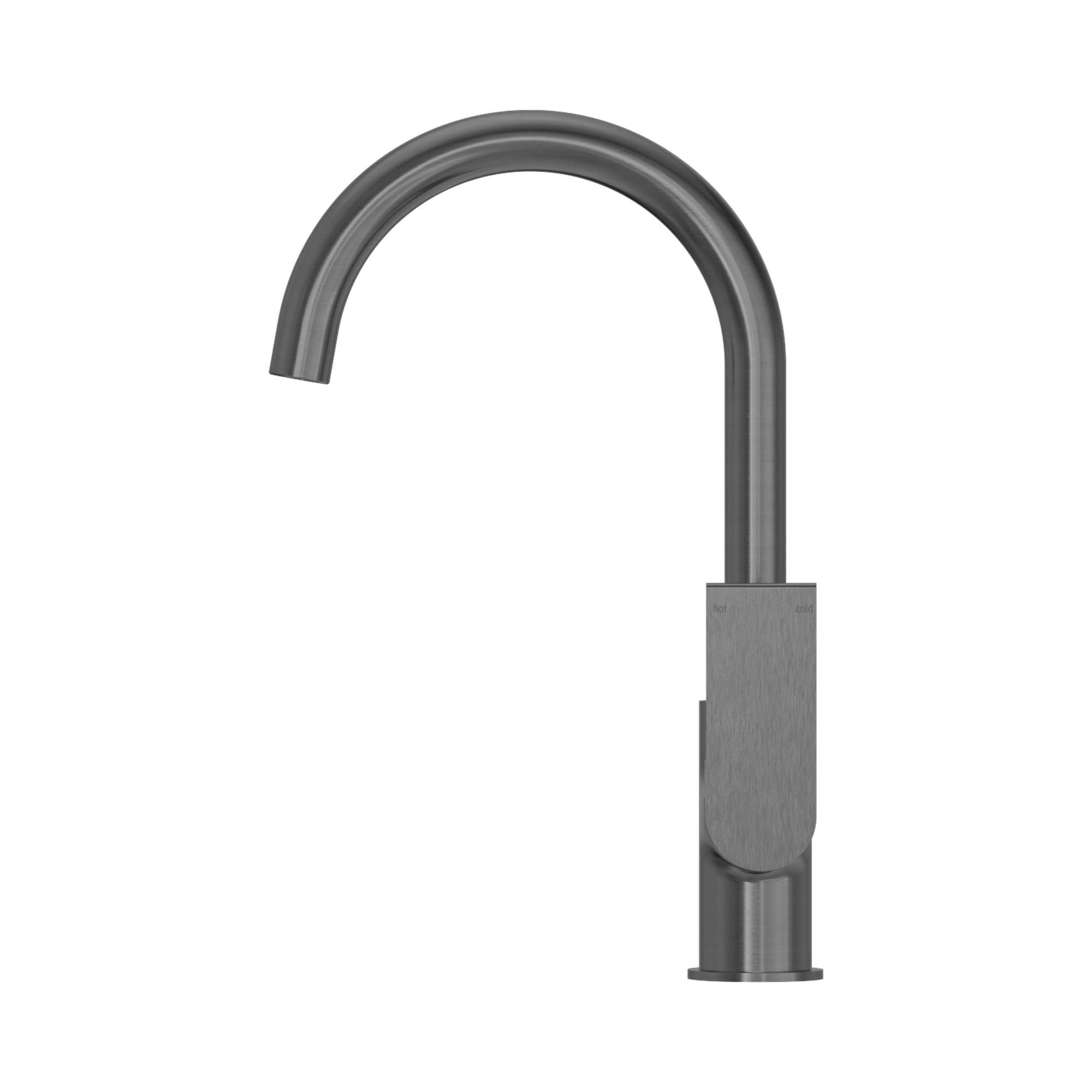 NR321506 GM Bianca Kitchen Mixer Gooseneck Spout Gun Metal image 2
