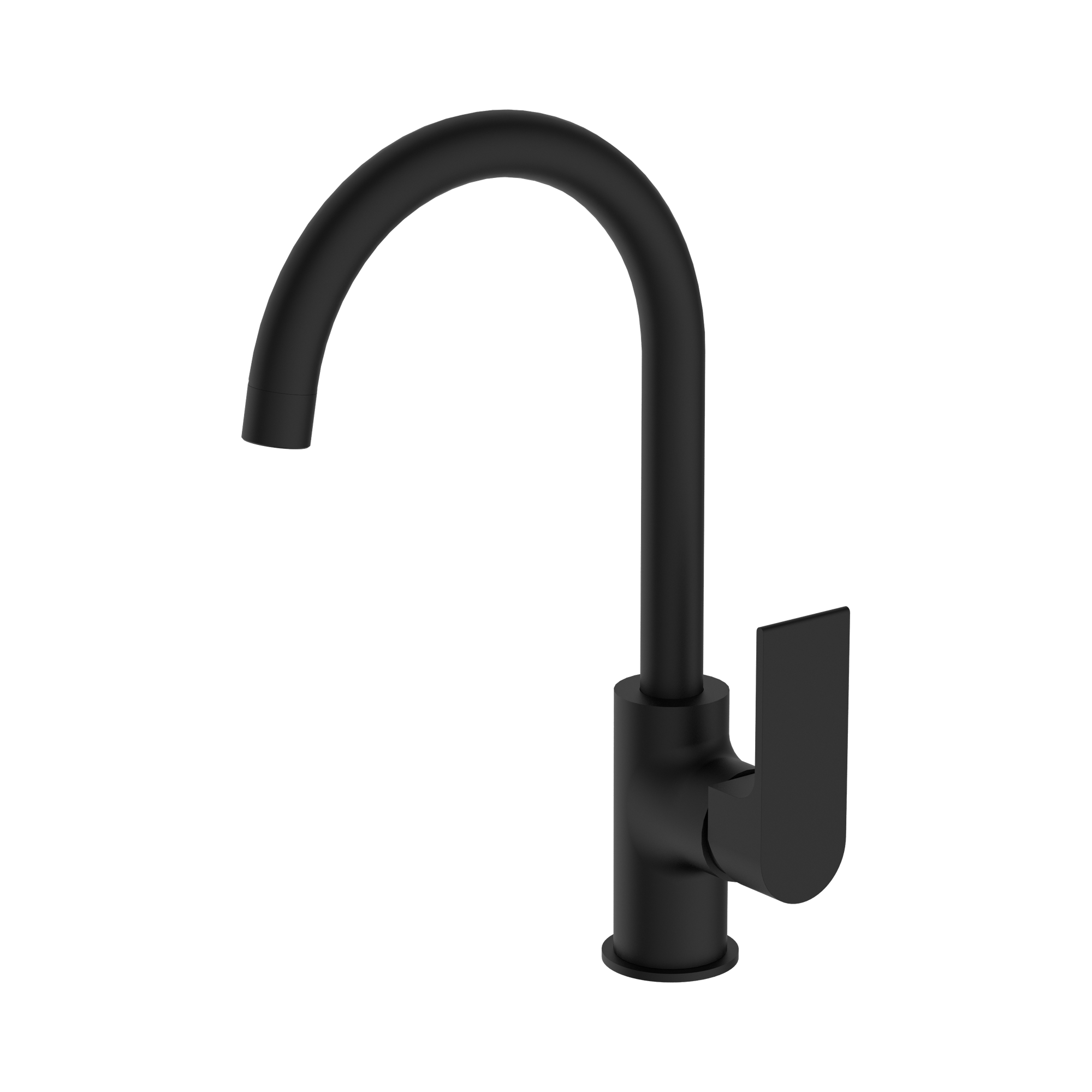 NR321506 MB Bianca Kitchen Mixer Gooseneck Spout Matte Black image 1