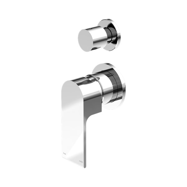 NR321509g CH Bianca Shower Mixer With Divertor Separate Plate Chrome Thumb