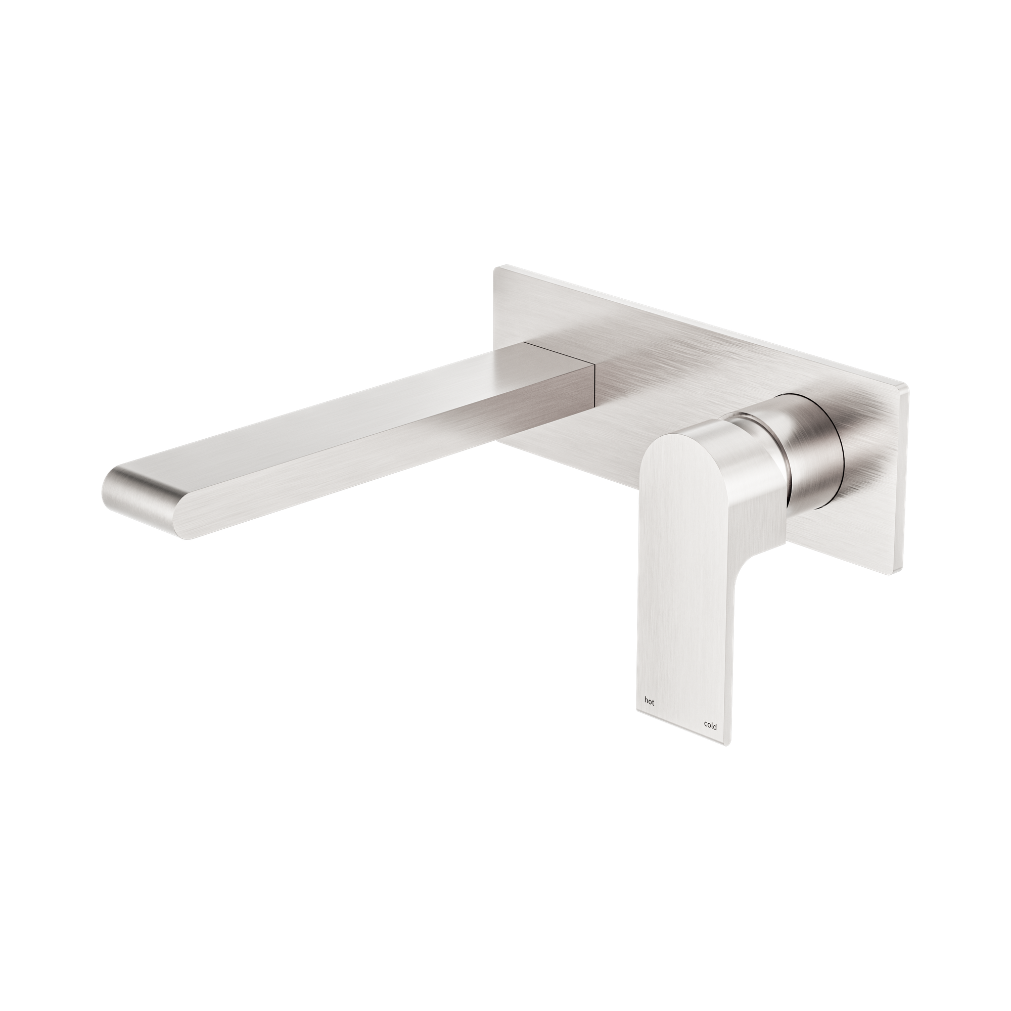 NR321510 ABN Bianca Wall Basin Bath Mixer 187mm Brushed Nickel image 1