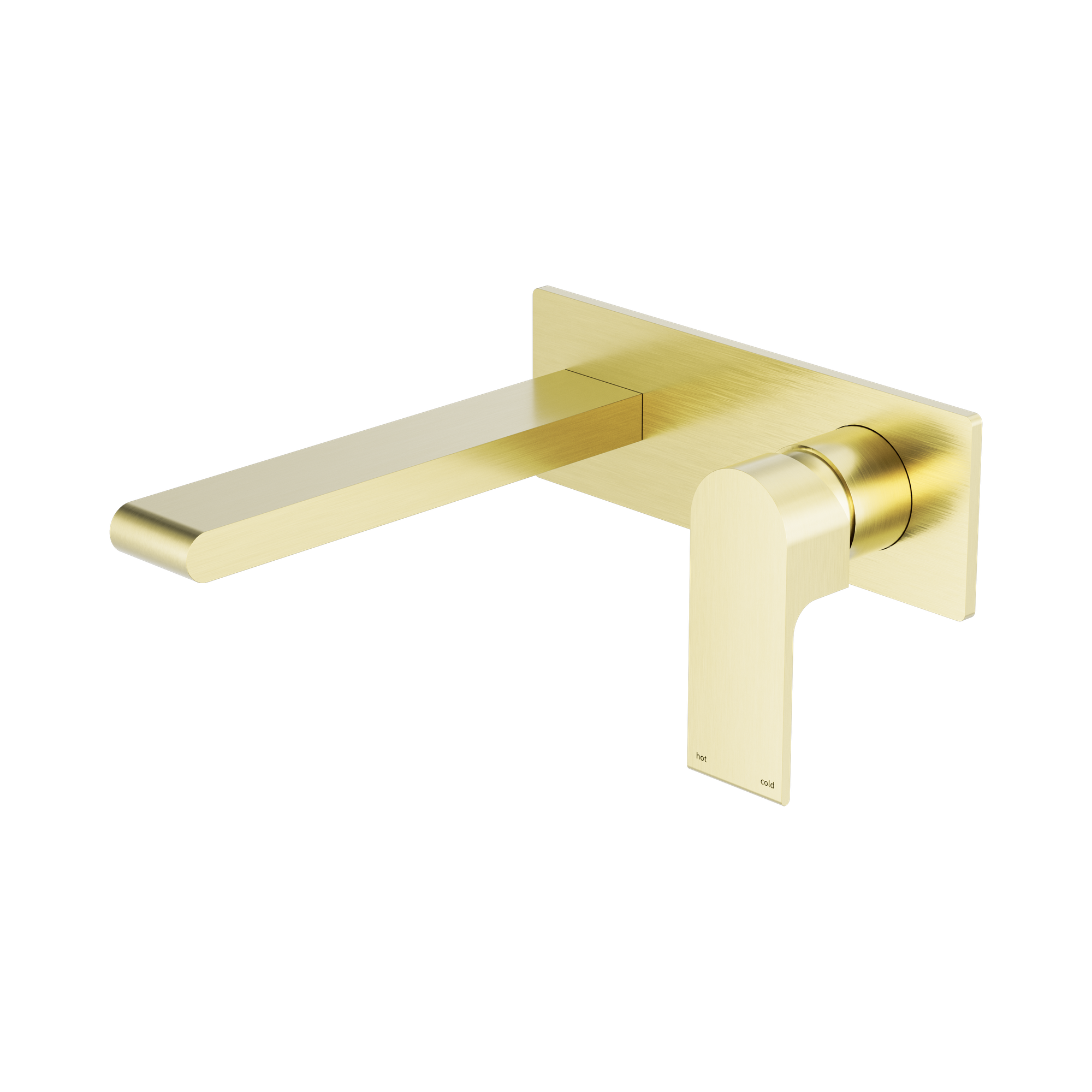 NR321510 BBG Bianca Wall Basin Bath Mixer 230mm Brushed Gold image 1