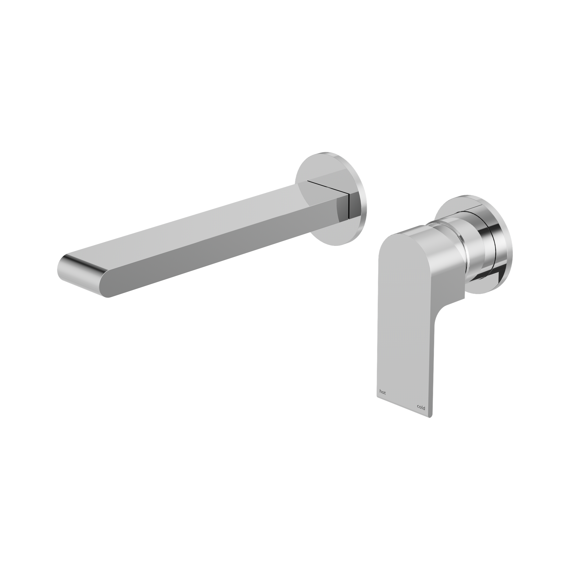 NR321510 FCH Bianca Wall Basin Bath Mixer Separate Back Plate 230mm Chrome image 1