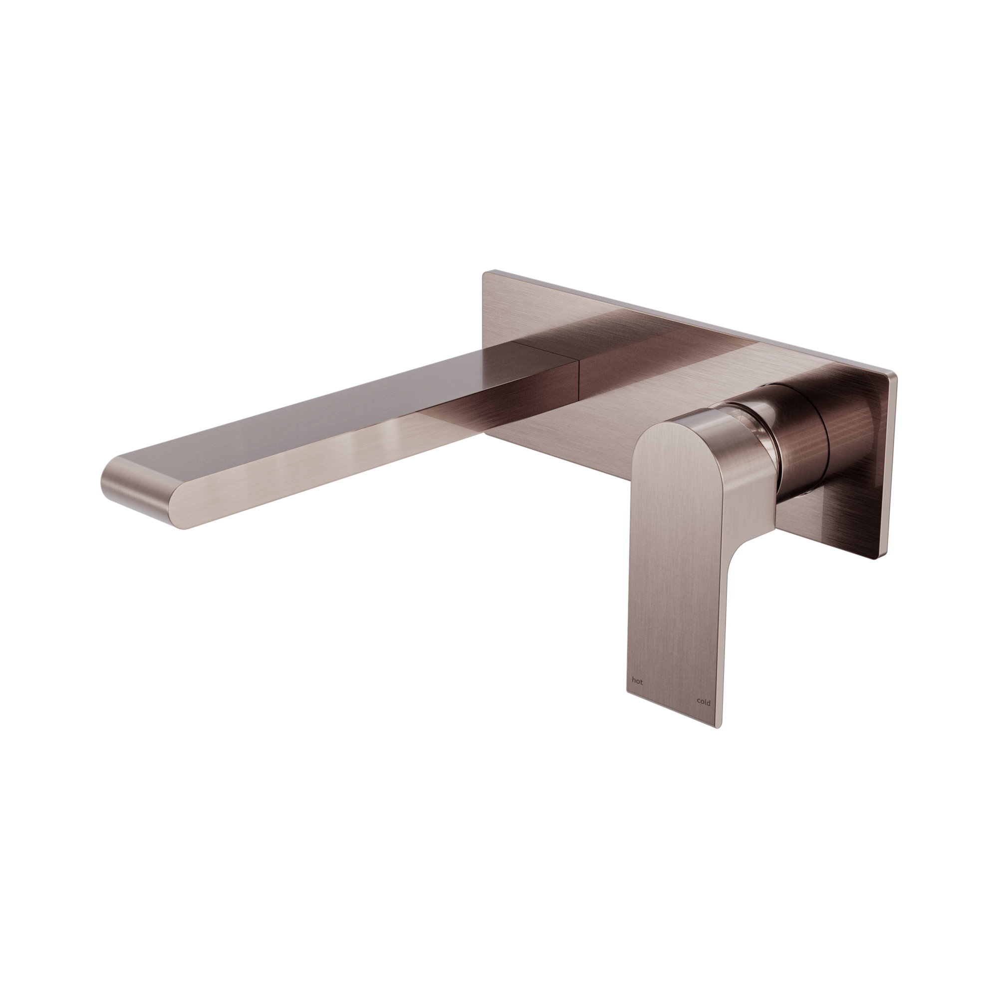 NR321510a BZ Bianca Wall Basin Bath Mixer 187mm Brushed Bronze image 1