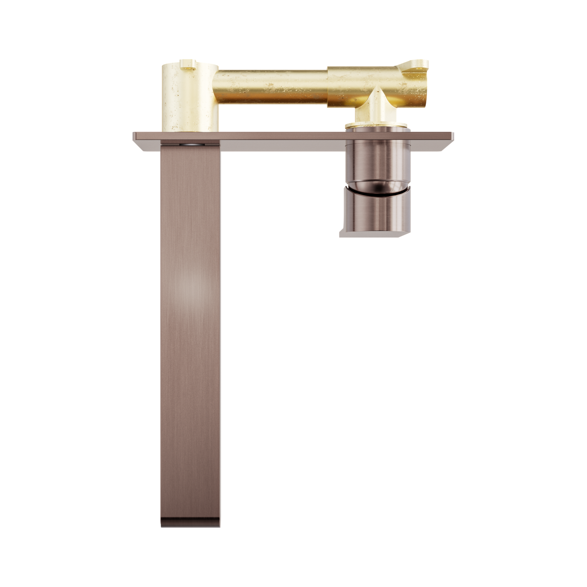 NR321510b BZ Bianca Wall Basin Bath Mixer 230mm Brushed Bronze image 3