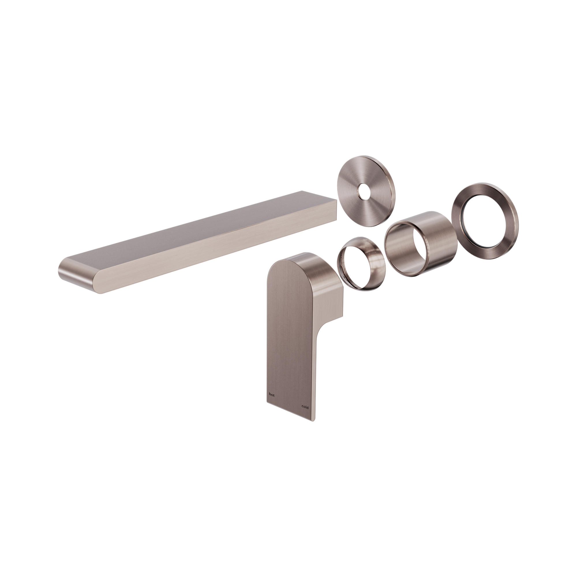 NR321510ft BZ Bianca Wall Basin Bath Mixer Separate Back Plate 230mm Trim Kits Only Brushed Bronze image 1