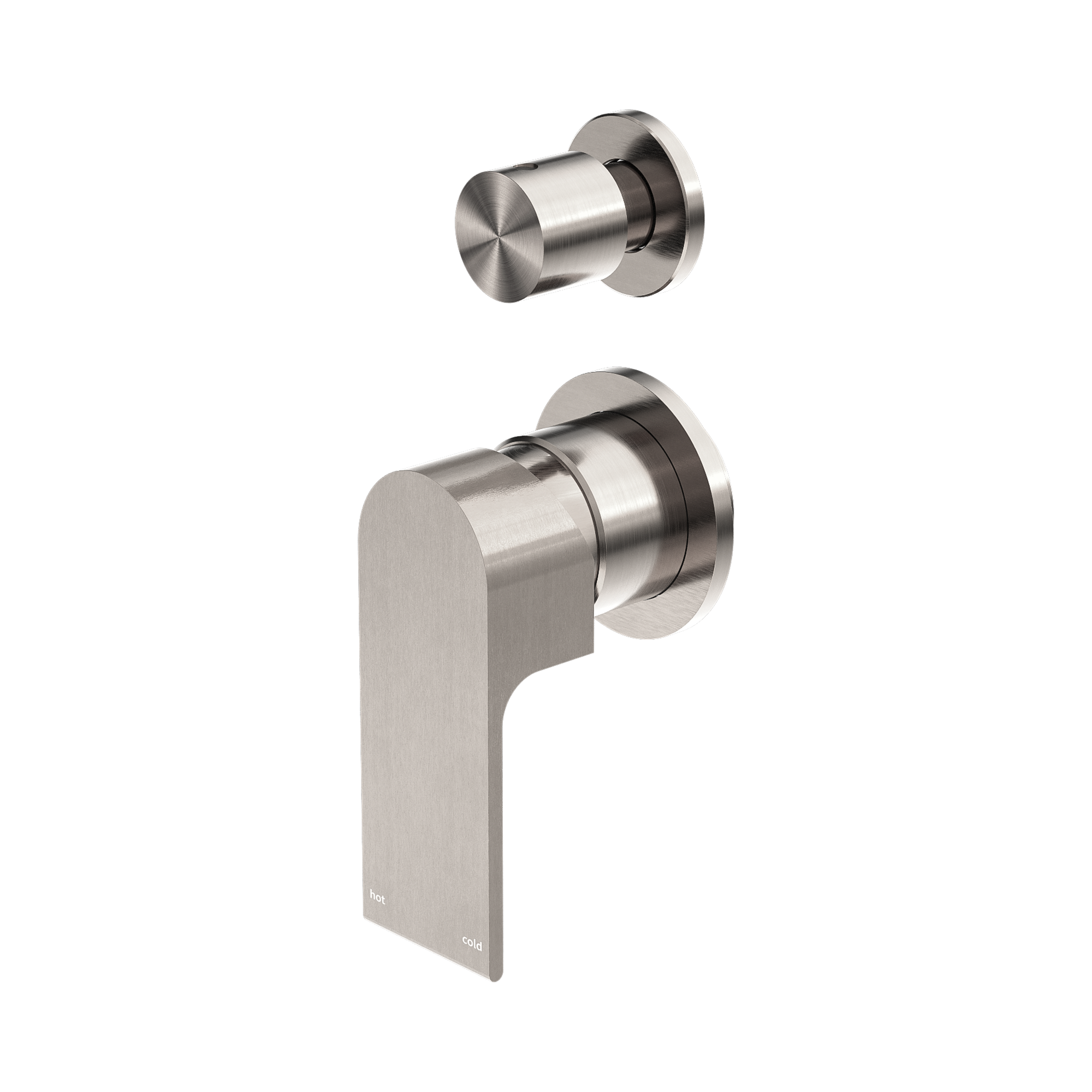 NR321511 GBN Bianca Shower Mixer With Divertor Separate Back Plate Brushed Nickel image 1