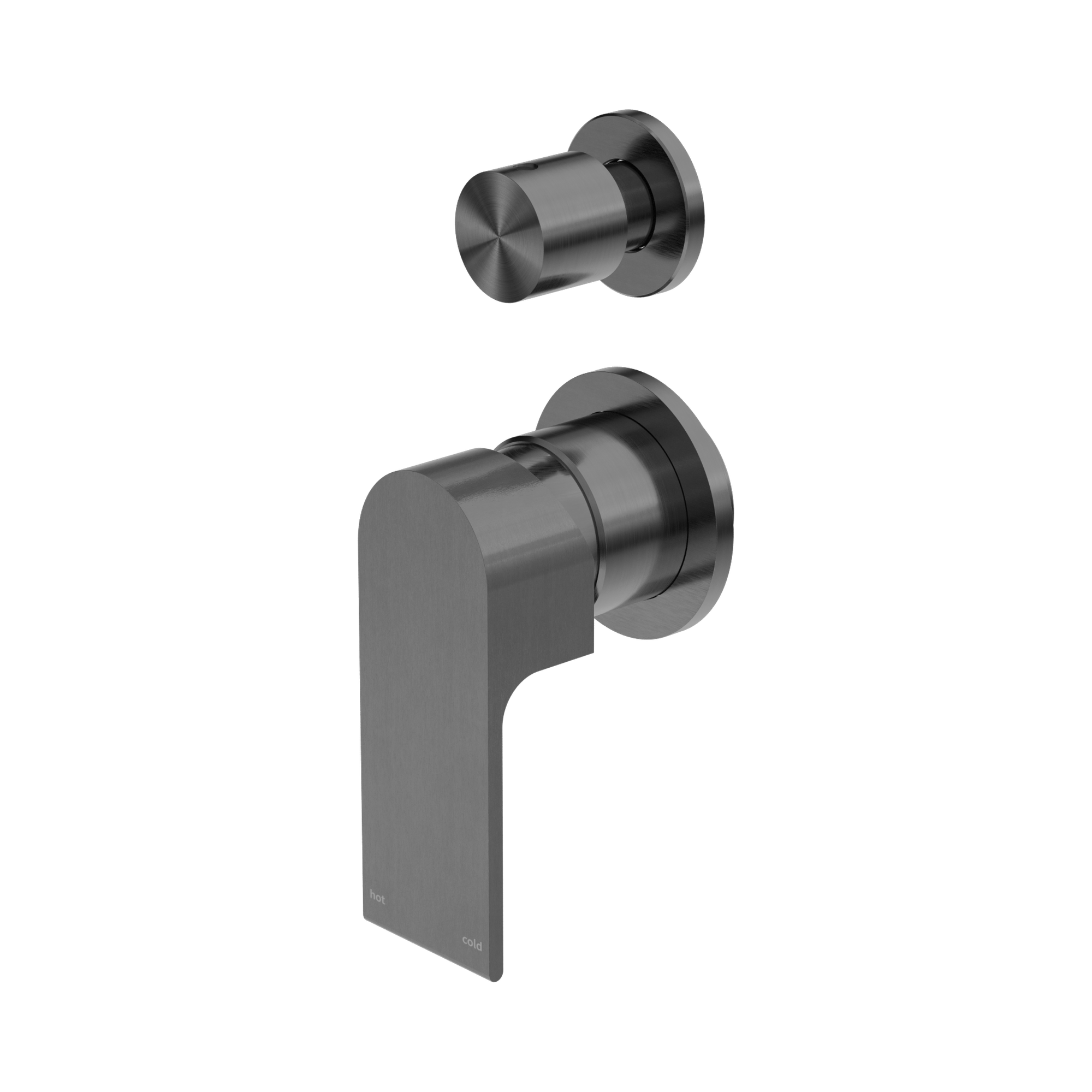 NR321511 GGM Bianca Shower Mixer With Divertor Separate Back Plate Gun Metal image 1