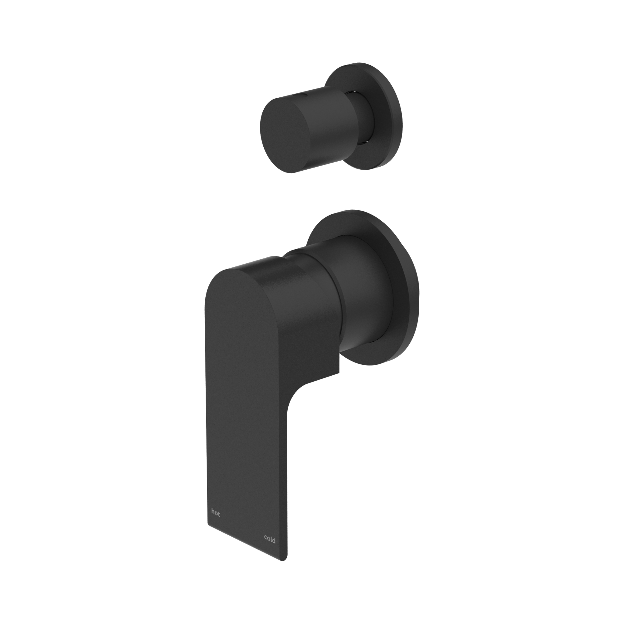 NR321511 GMB Bianca Shower Mixer With Divertor Separate Back Plate Matte Black image 1
